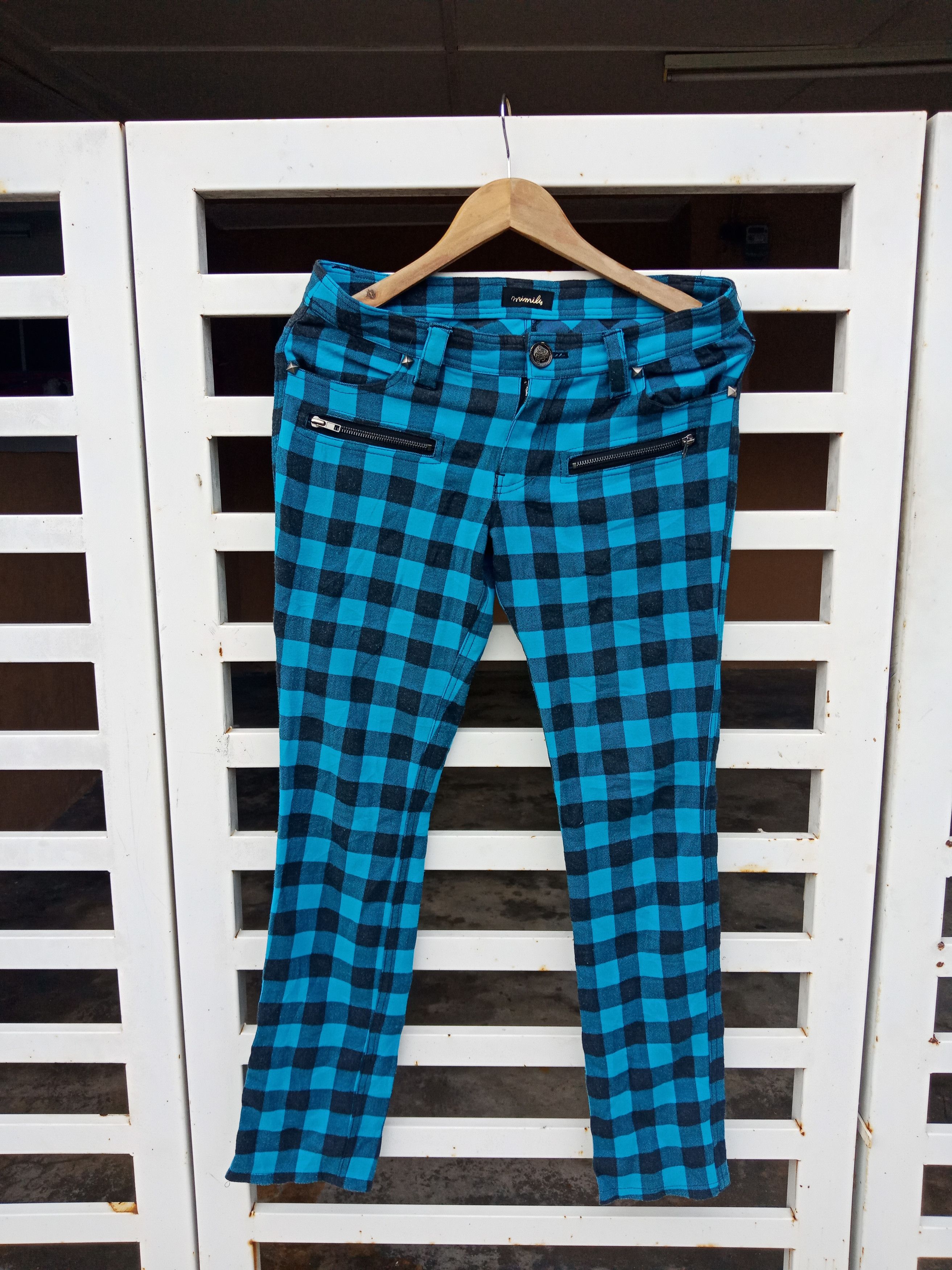 Mimulu Tartan Checker Bondage Punks Pants