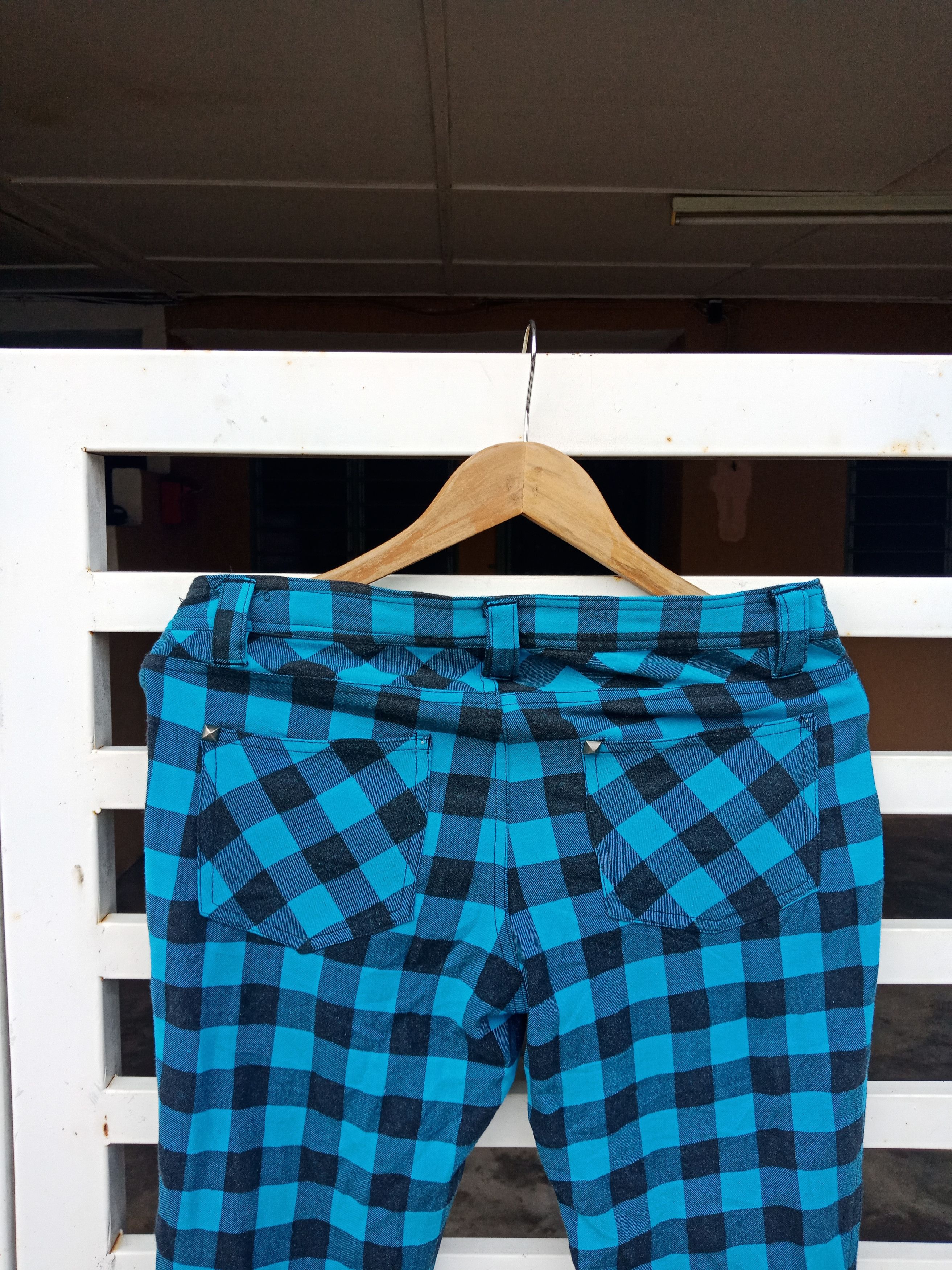 Japanese Brand Mimulu Tartan Checker Bondage Punks Pants Size US 32 / EU 48 - 8 Thumbnail