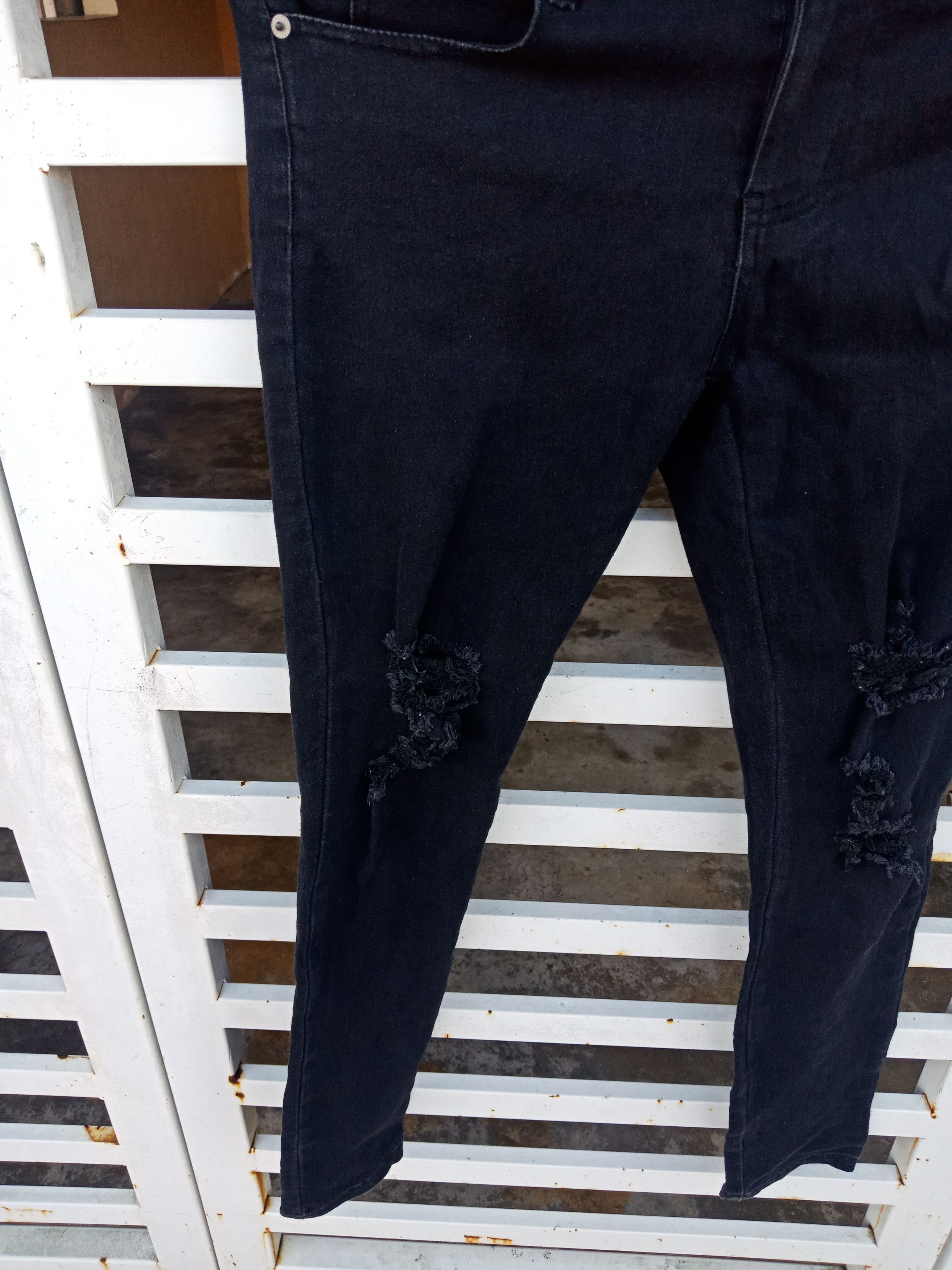 semanticdesign Dig Deep Black Label Distressed Zippers Bondage Pants Size US 30 / EU 46 - 5 Thumbnail