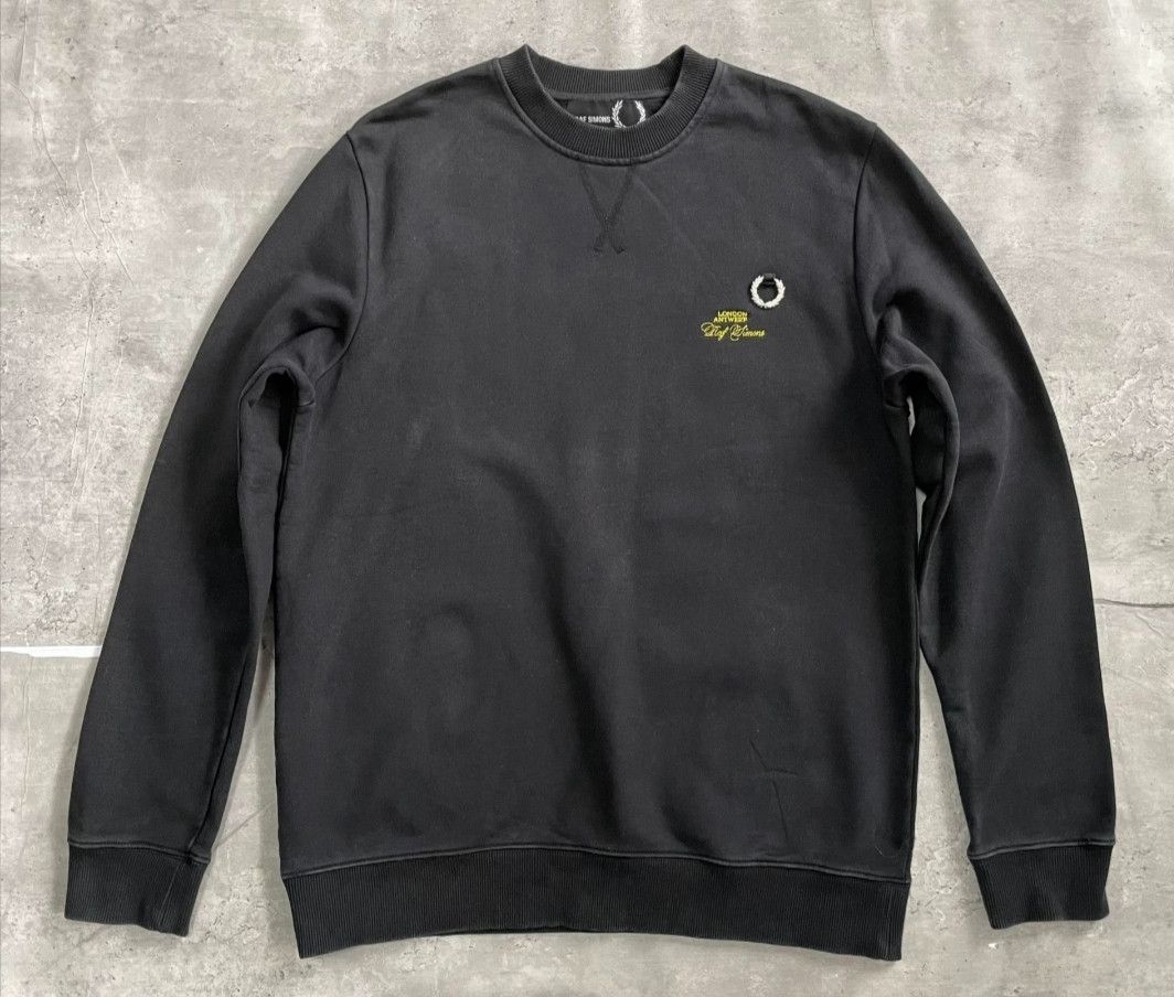 Raf Simons Raf Simons x Fred Perry 20aw Embroidered Crewneck Size US L / EU 52-54 / 3 - 1 Thumbnail