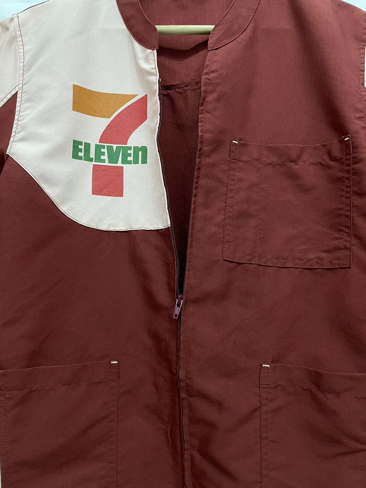 Vintage Vintage 7 Eleven 7e Japanese Worker Zipped Shirt Size US S / EU 44-46 / 1 - 5 Thumbnail
