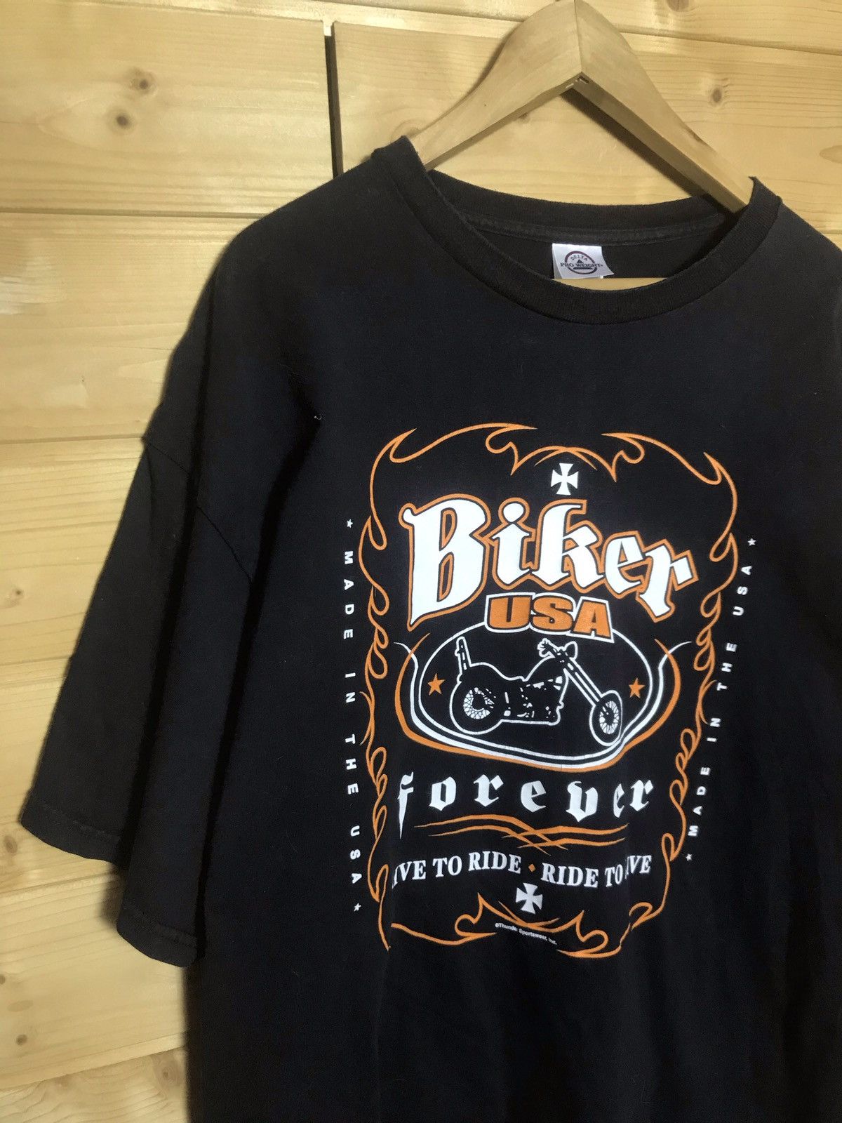 Vintage Vintage Biker USA t-shirt Size US XXL / EU 58 / 5 - 1 Thumbnail