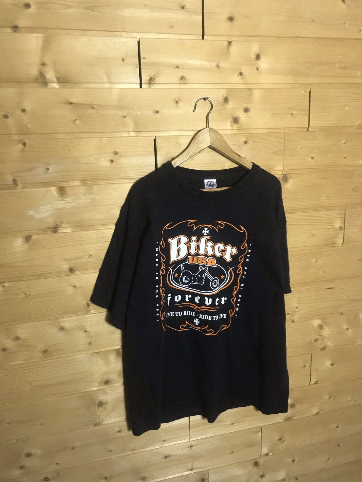 Vintage Vintage Biker USA t-shirt Size US XXL / EU 58 / 5 - 2 Thumbnail