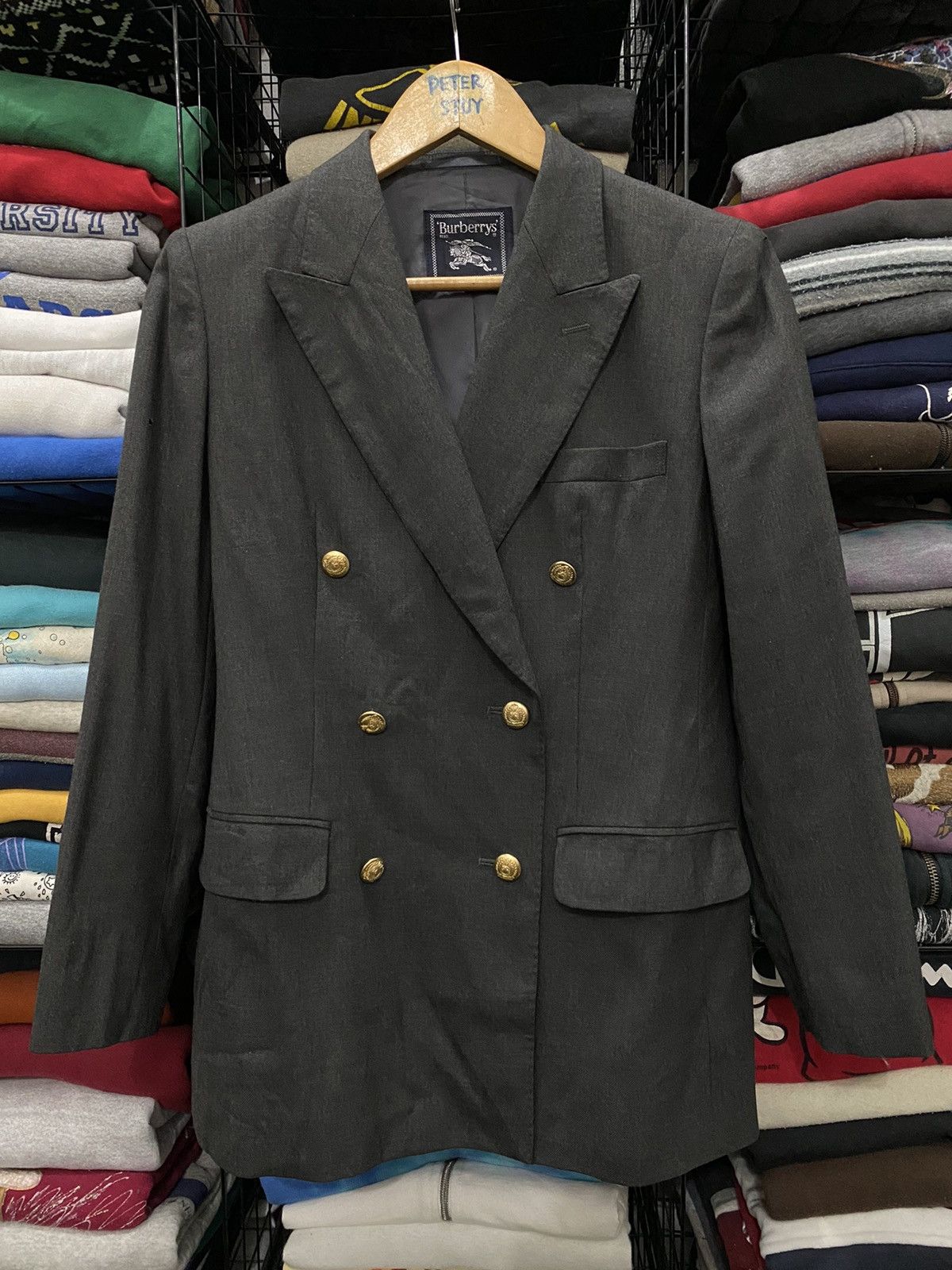 Burberry × Vintage VINTAGE BURBERRYS DOUBLE BREAST JACKET Size US S / EU 44-46 / 1 - 2 Thumbnail
