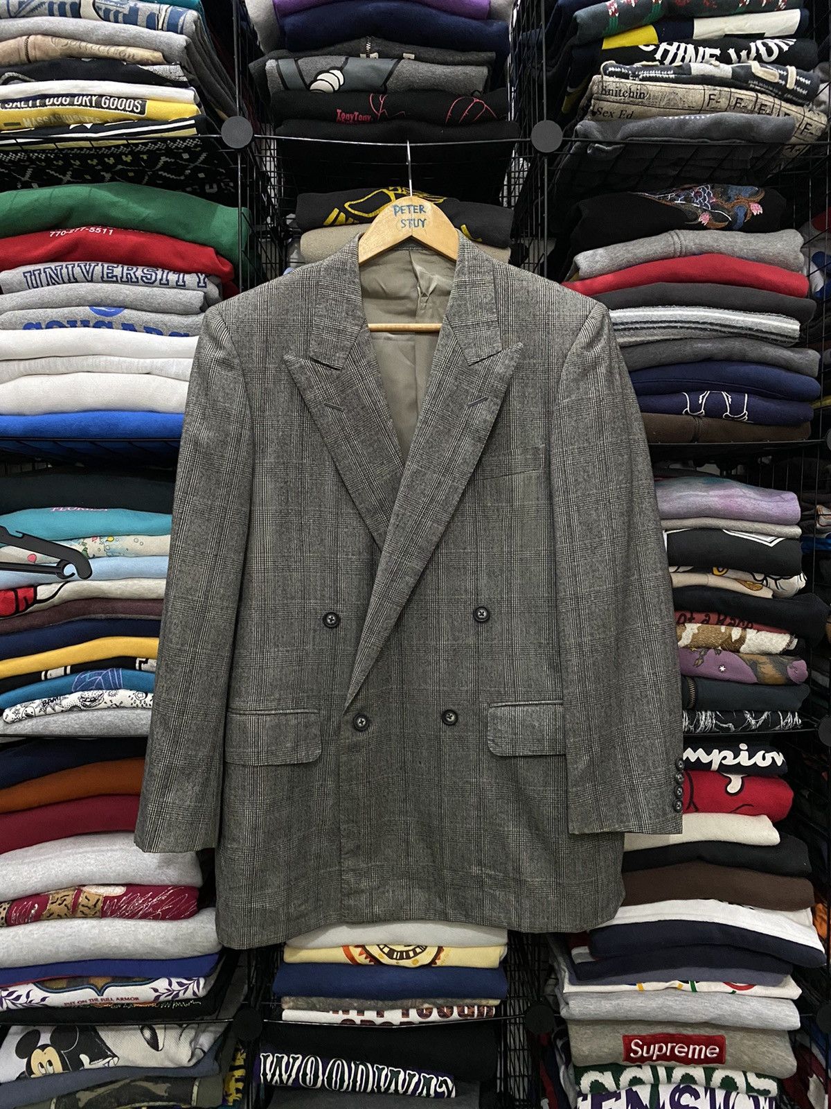 Burberry VINTAGE BURBERRYS WOOL HERITAGE BLAZER Size US M / EU 48-50 / 2 - 2 Thumbnail
