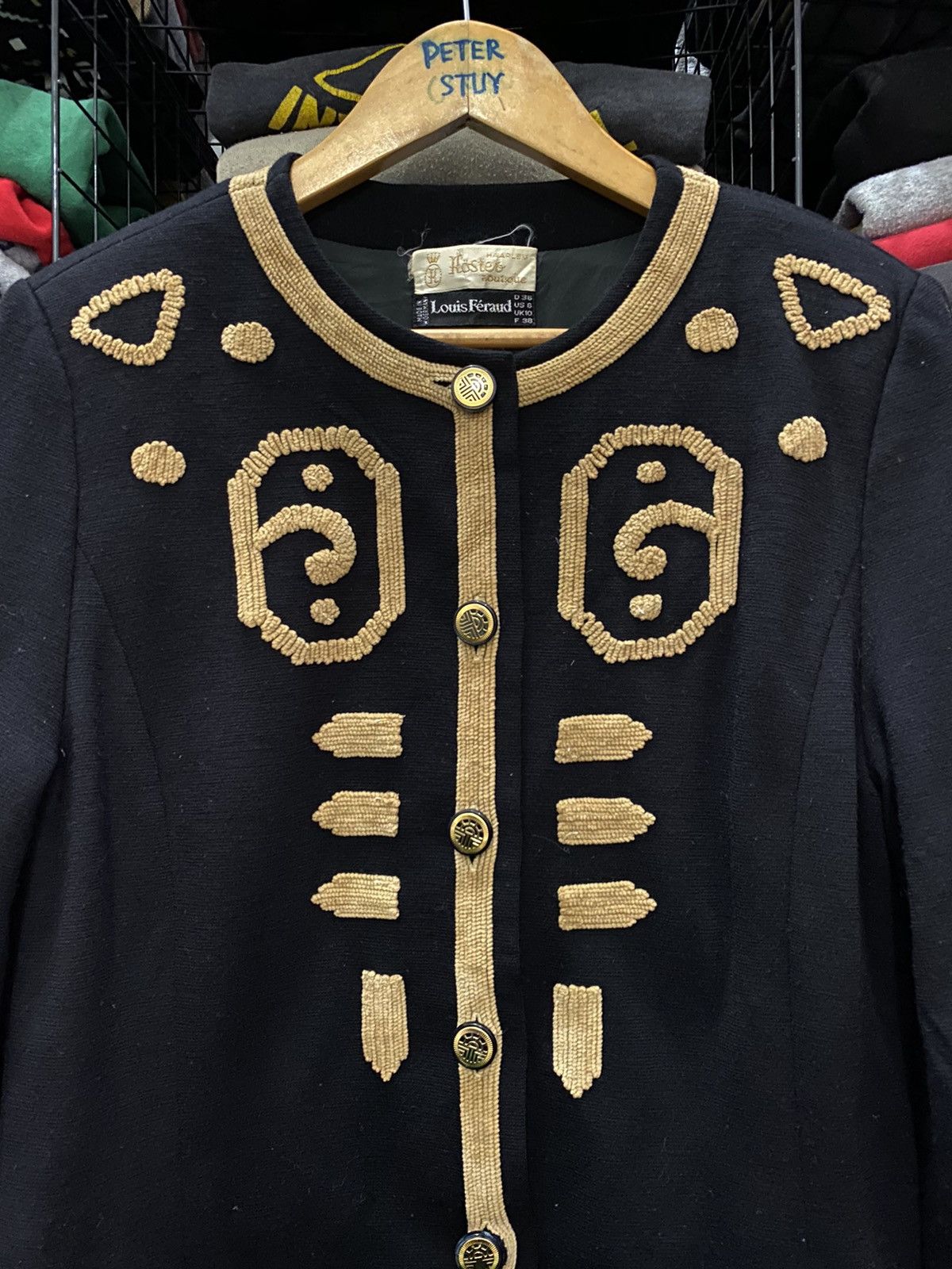 Designer × Louis Feraud × Vintage VINTAGE LOUIS FERAUD WEST GERMANY EGYPT DESIGN JACKET Size US M / EU 48-50 / 2 - 4 Thumbnail