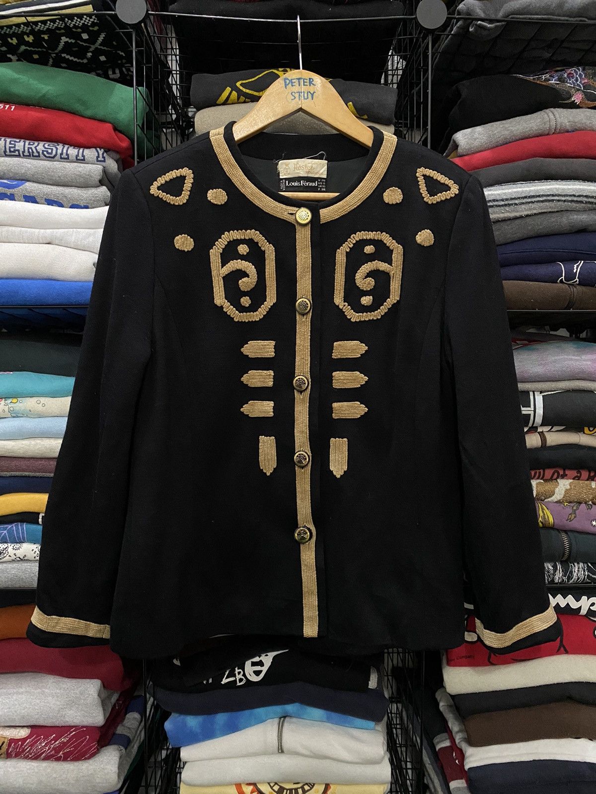 Designer × Louis Feraud × Vintage VINTAGE LOUIS FERAUD WEST GERMANY EGYPT DESIGN JACKET Size US M / EU 48-50 / 2 - 3 Thumbnail
