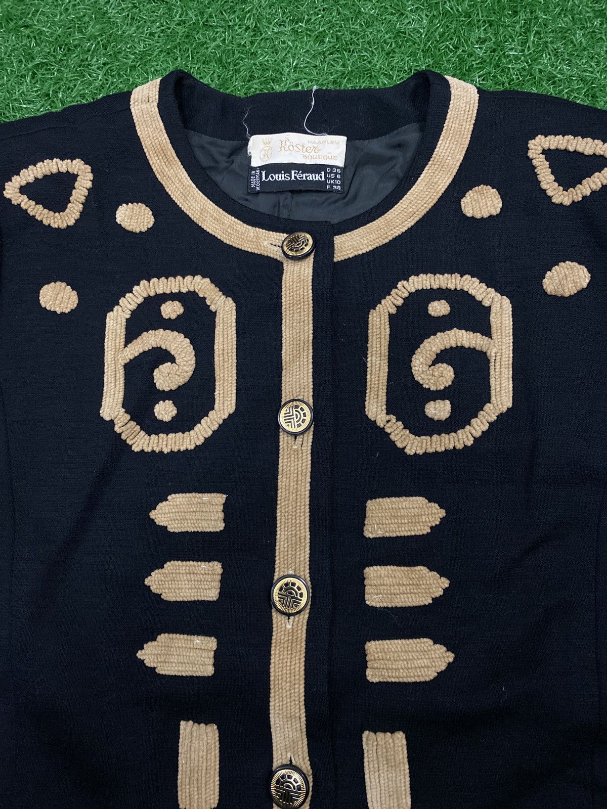Designer × Louis Feraud × Vintage VINTAGE LOUIS FERAUD WEST GERMANY EGYPT DESIGN JACKET Size US M / EU 48-50 / 2 - 14 Thumbnail