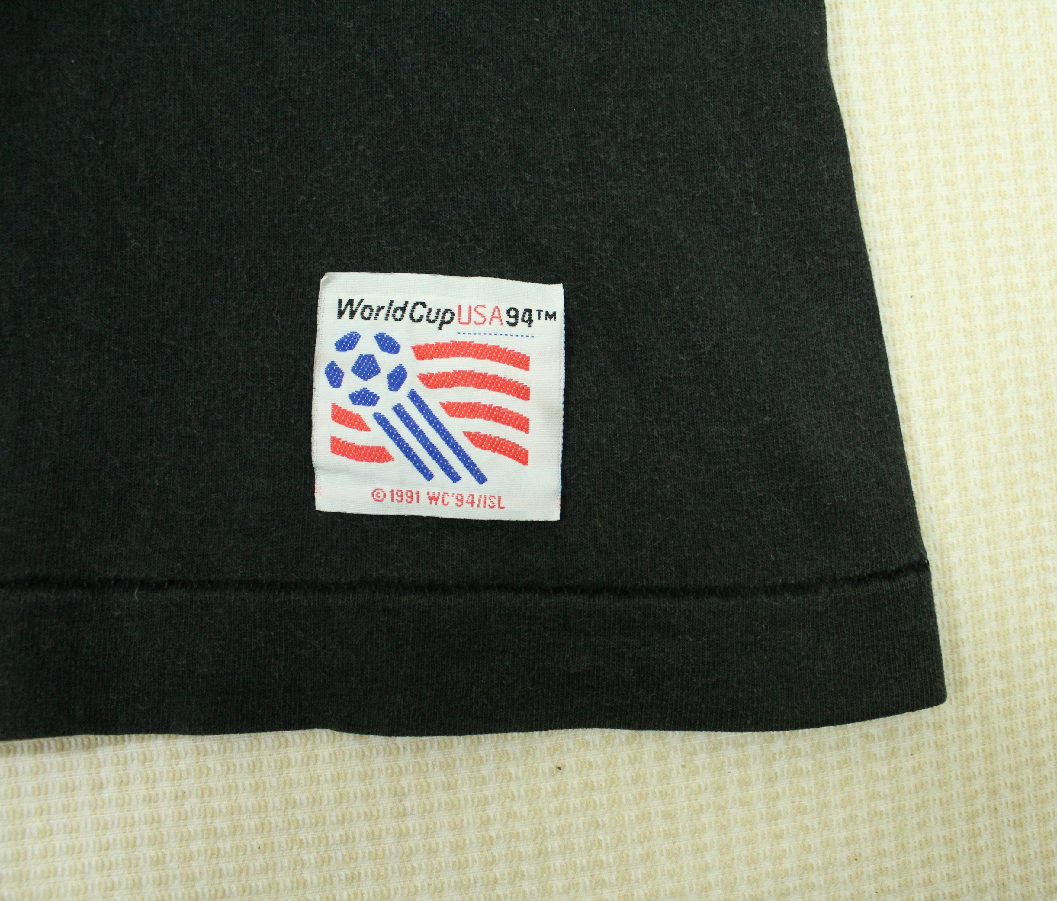Salem Sportswear × Vintage Vintage 90s WORLD CUP USA T Shirt Single Stitch Size US L / EU 52-54 / 3 - 6 Thumbnail
