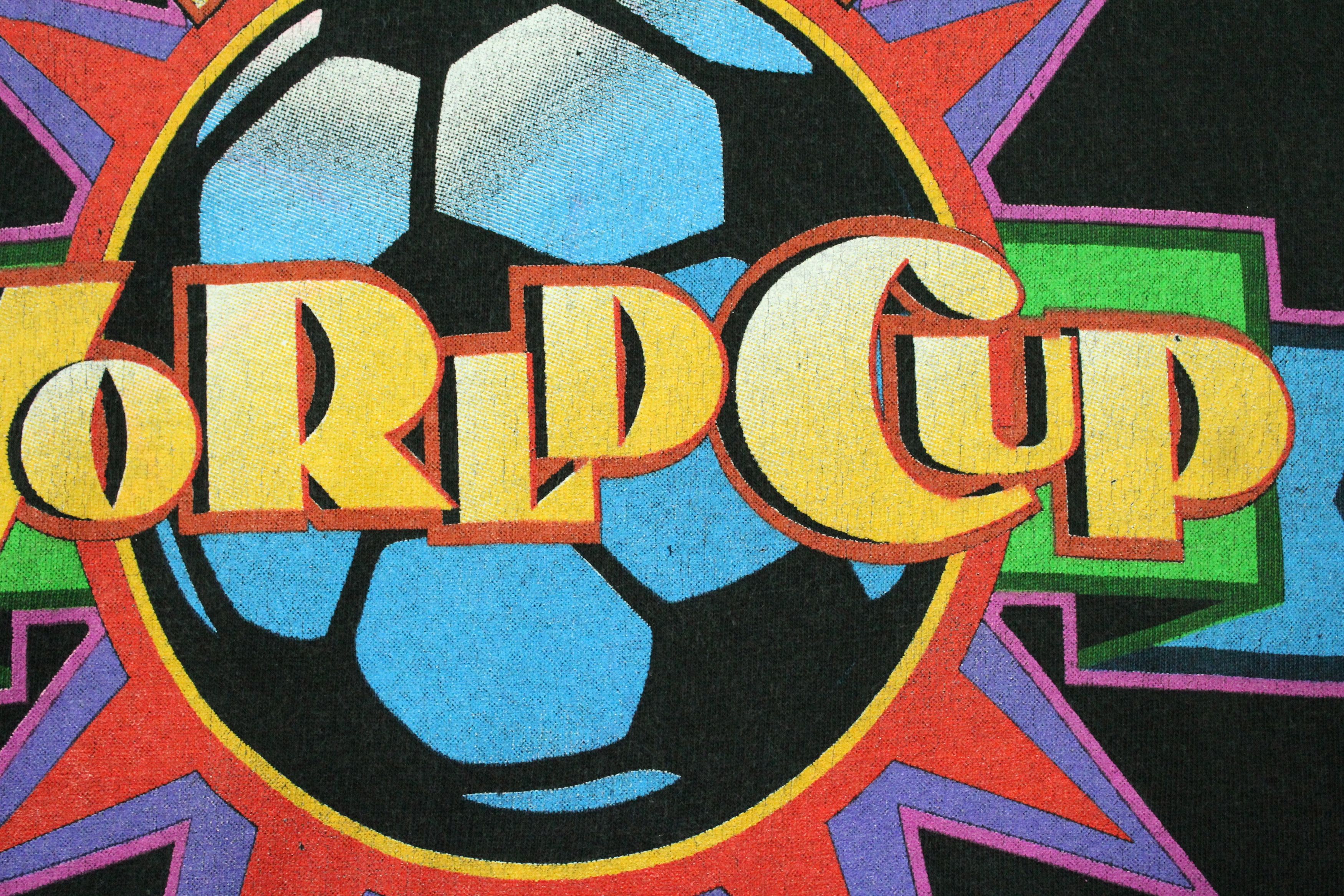 Salem Sportswear × Vintage Vintage 90s WORLD CUP USA T Shirt Single Stitch Size US L / EU 52-54 / 3 - 4 Thumbnail