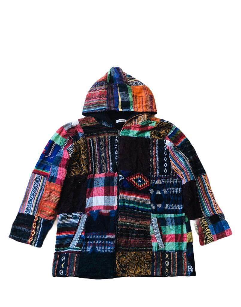 Japanese Brand Boro Patchworks Jacket Inspired NEEDLES Design Size US M / EU 48-50 / 2 - 1 Thumbnail