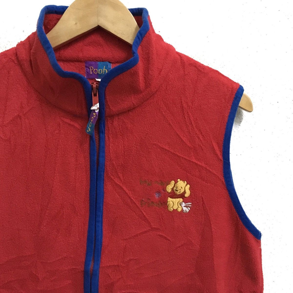 Disney × Vintage VINTAGE WINNIE THE POOH DISNEY CARTOON FLEECE TANKS Size US S / EU 44-46 / 1 - 3 Thumbnail