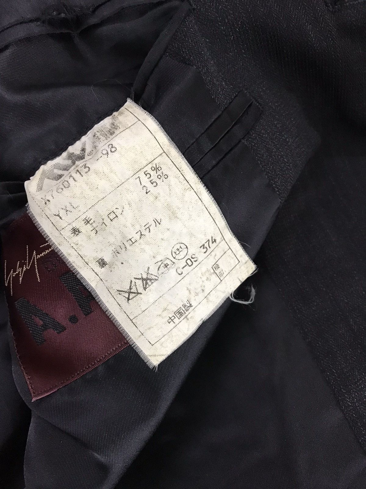 Y's × Yohji Yamamoto 🇯🇵Designer A.A.R Yohji Yamamoto Minimalist Blazer Size M Size 50L - 7 Thumbnail
