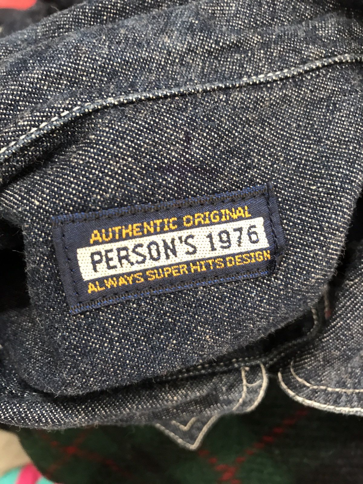 PERSON'S Vintage Person's Japan Patchwork Hybrid Denim Shirt Size US L / EU 52-54 / 3 - 7 Thumbnail