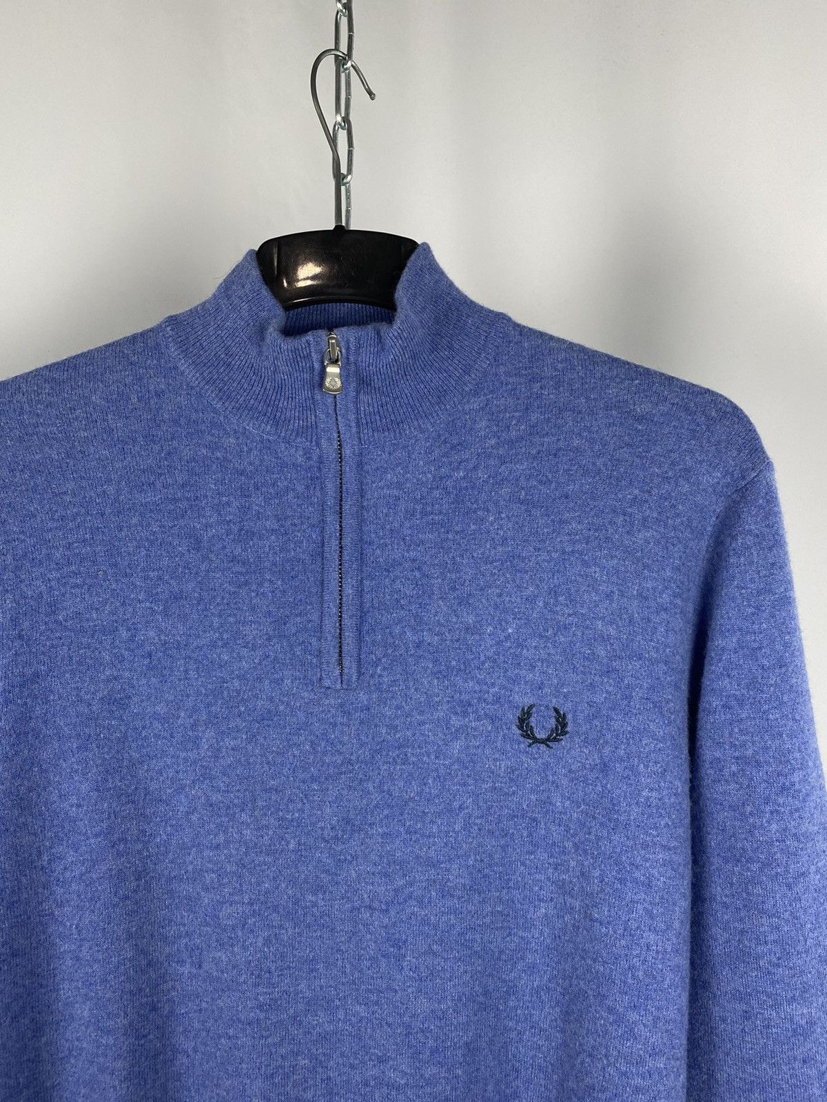 Fred Perry Fred Perry vintage 100% Wool zip 1/3 blue size L Size US L / EU 52-54 / 3 - 2 Thumbnail