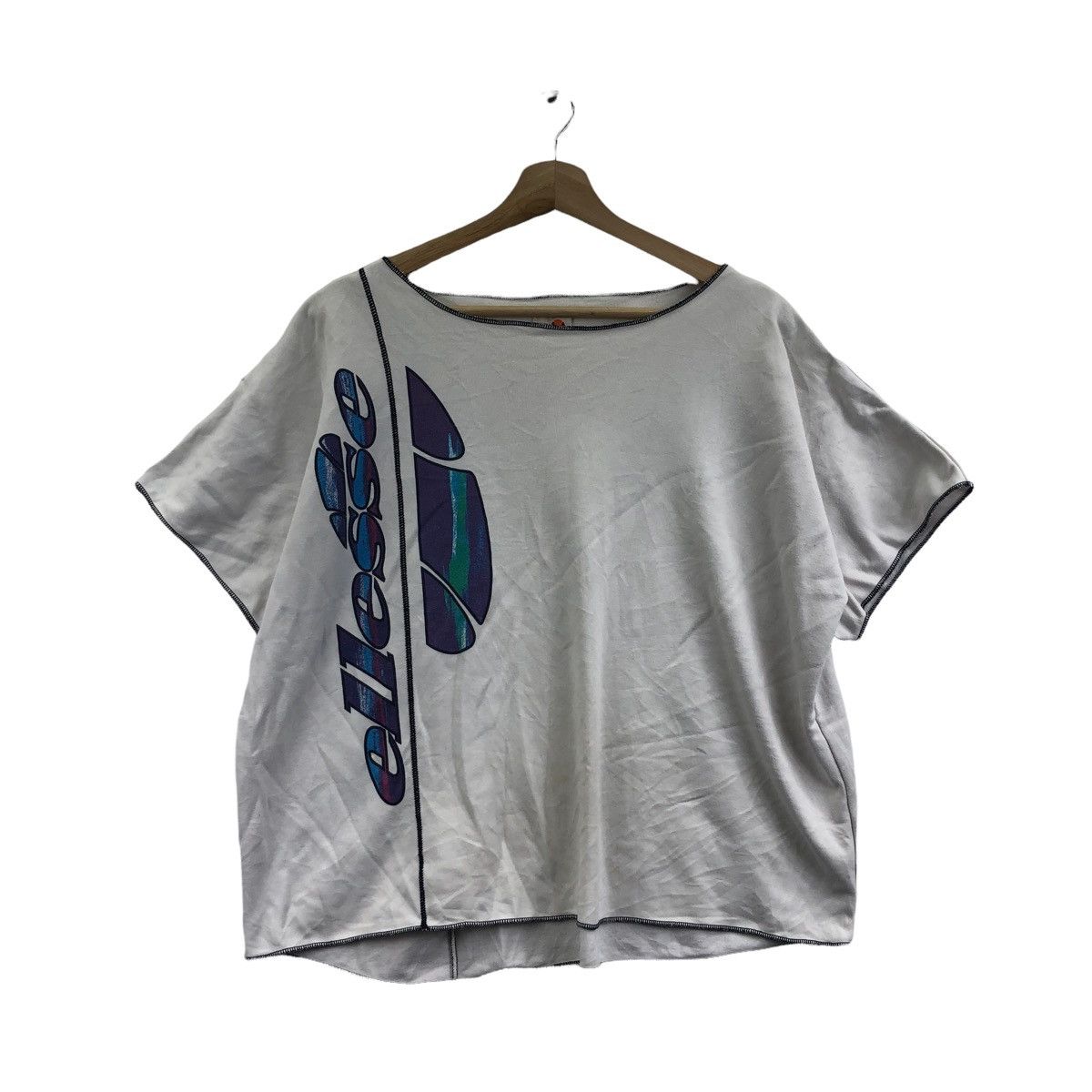 Vtg 90’ ELLESSE PERUGIA ITALIA Jersey Blouse Tee Shirt