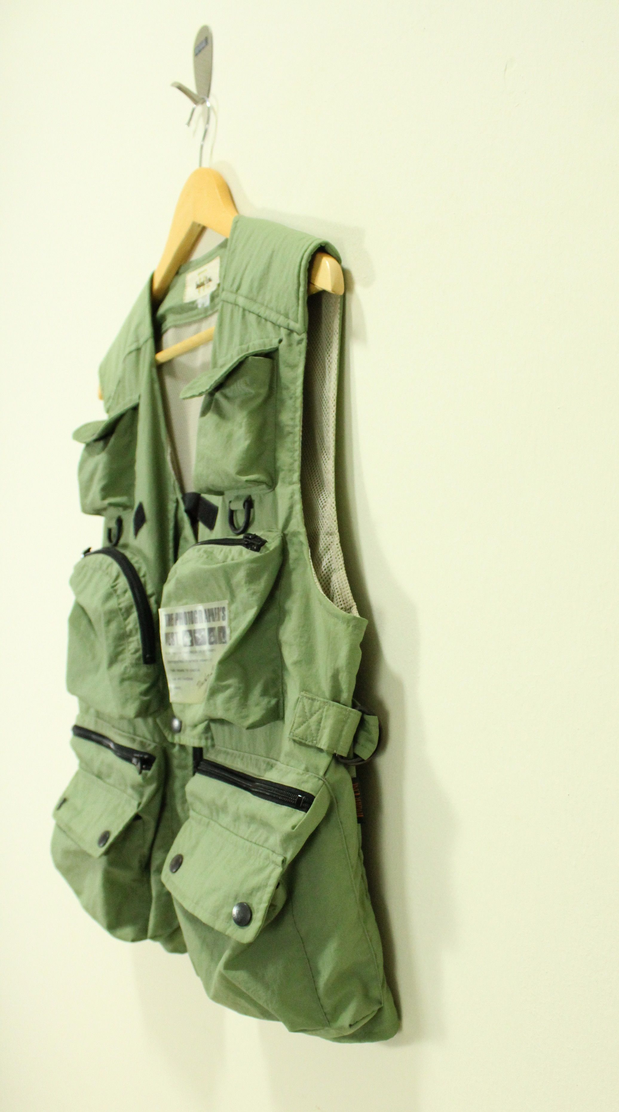 Vintage Vest Multi Pockets Box Pocket Vests Nylon Vests