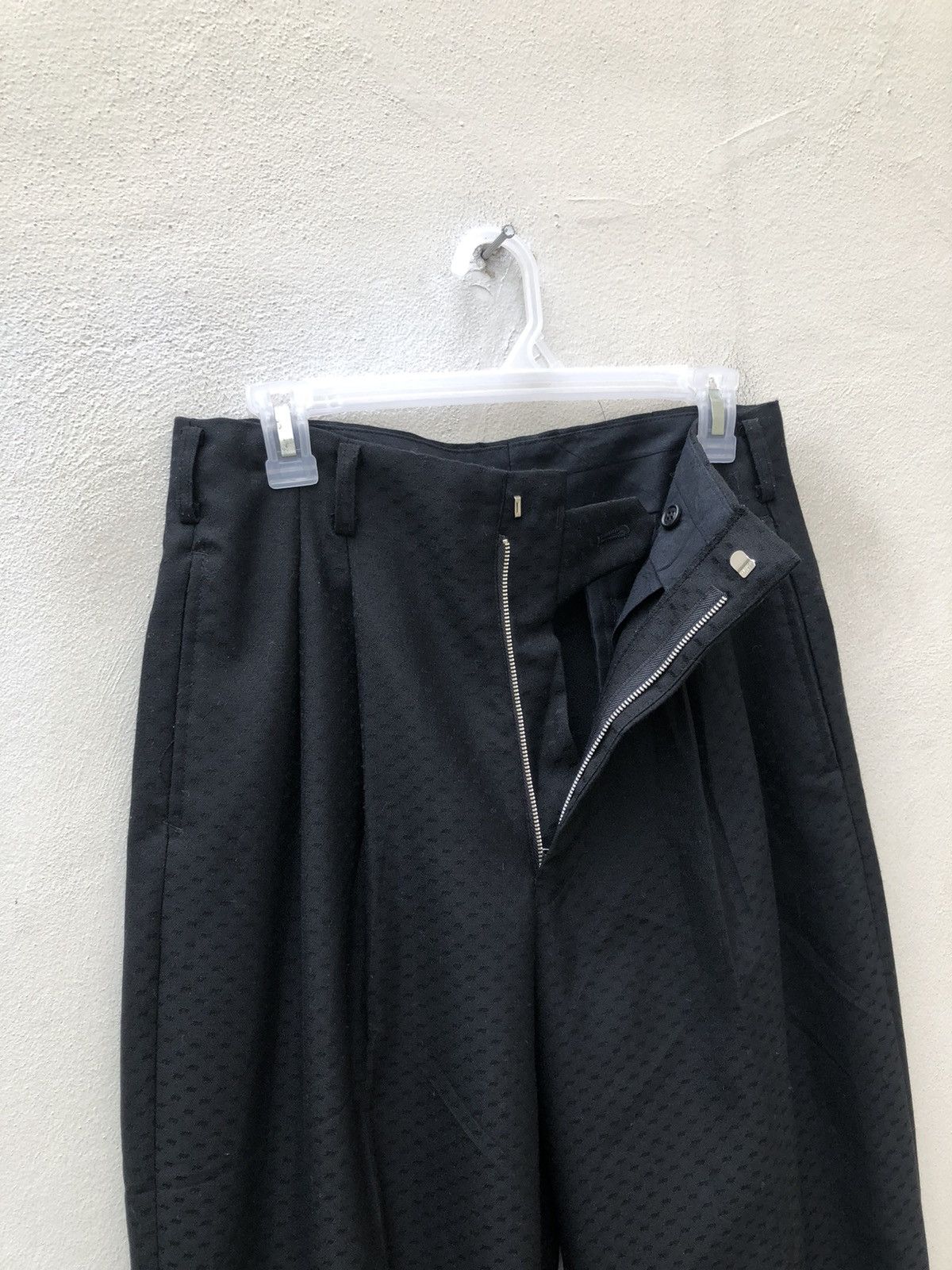 Japanese Brand Vintage 80s De-Ville Japan Embroidery Baggy Black Trouser Size US 30 / EU 46 - 3 Thumbnail