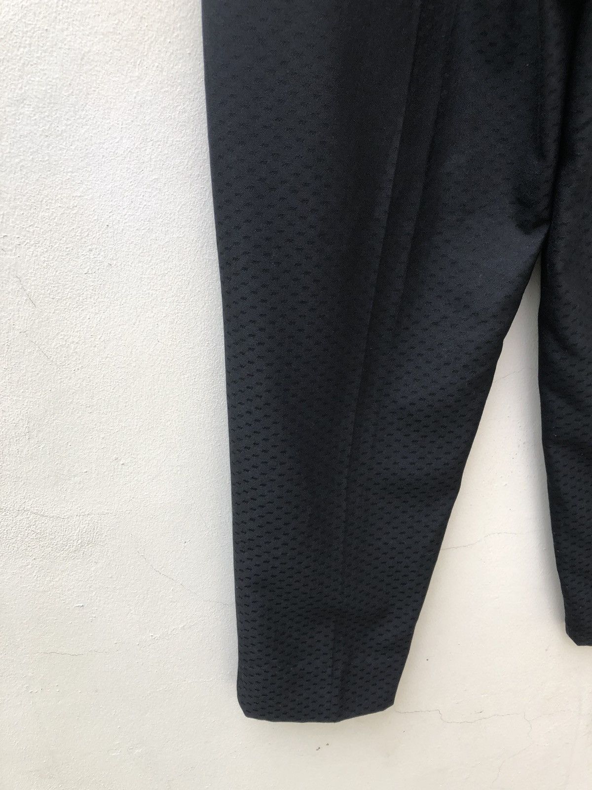 Japanese Brand Vintage 80s De-Ville Japan Embroidery Baggy Black Trouser Size US 30 / EU 46 - 10 Thumbnail