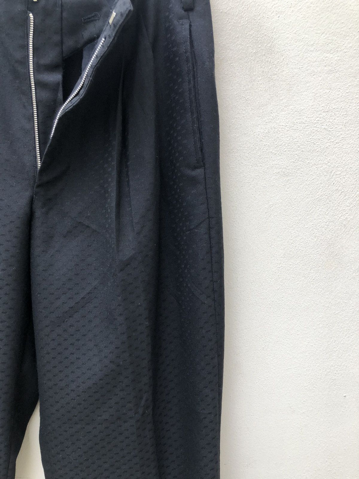 Japanese Brand Vintage 80s De-Ville Japan Embroidery Baggy Black Trouser Size US 30 / EU 46 - 6 Thumbnail