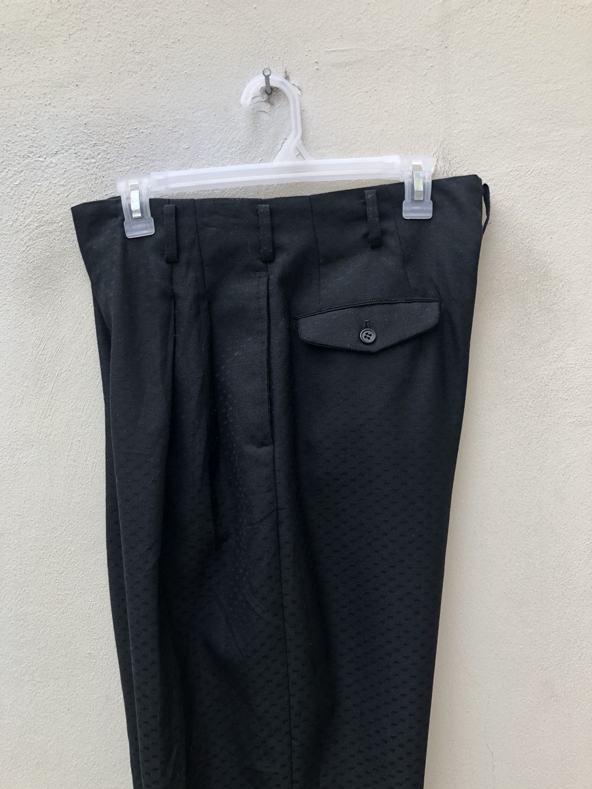 Japanese Brand Vintage 80s De-Ville Japan Embroidery Baggy Black Trouser Size US 30 / EU 46 - 13 Thumbnail