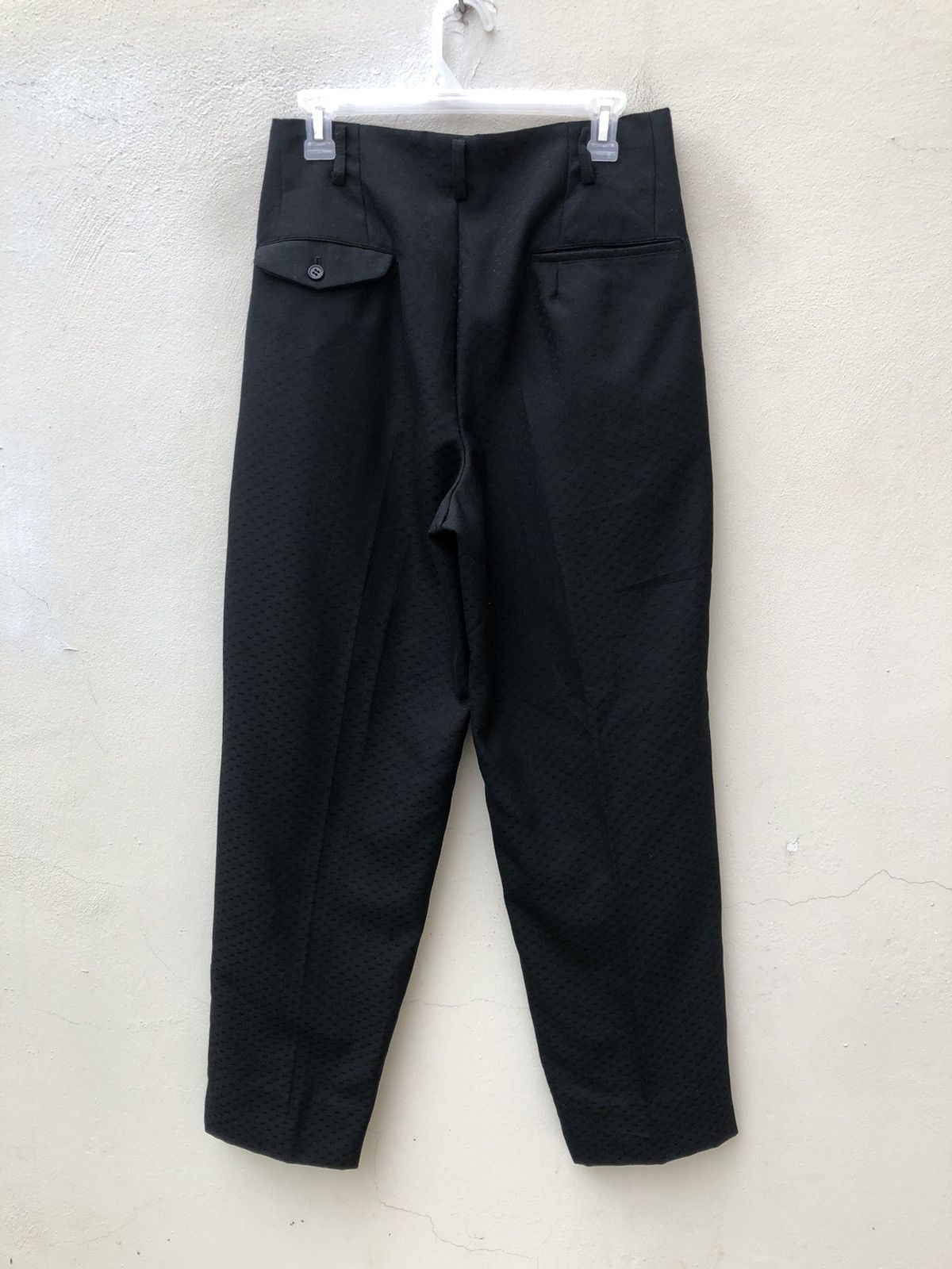 Japanese Brand Vintage 80s De-Ville Japan Embroidery Baggy Black Trouser Size US 30 / EU 46 - 8 Thumbnail