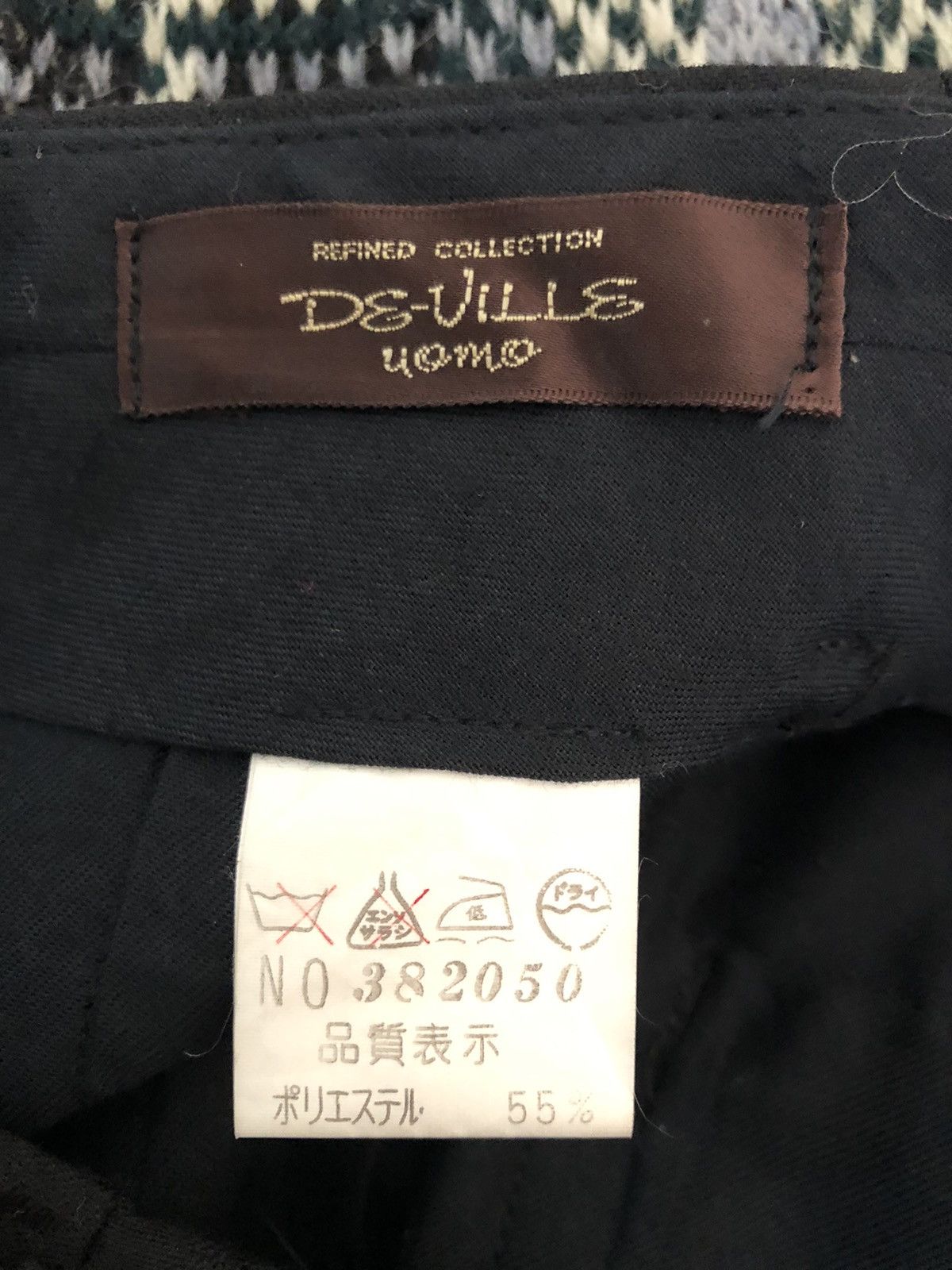 Japanese Brand Vintage 80s De-Ville Japan Embroidery Baggy Black Trouser Size US 30 / EU 46 - 14 Thumbnail