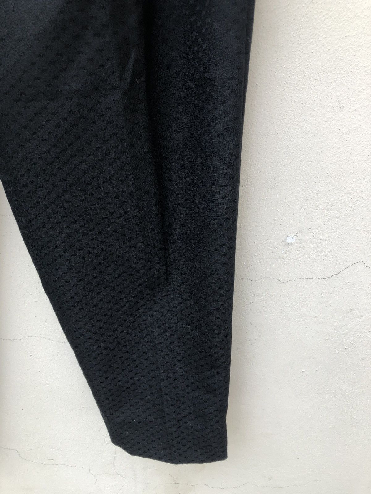 Japanese Brand Vintage 80s De-Ville Japan Embroidery Baggy Black Trouser Size US 30 / EU 46 - 7 Thumbnail