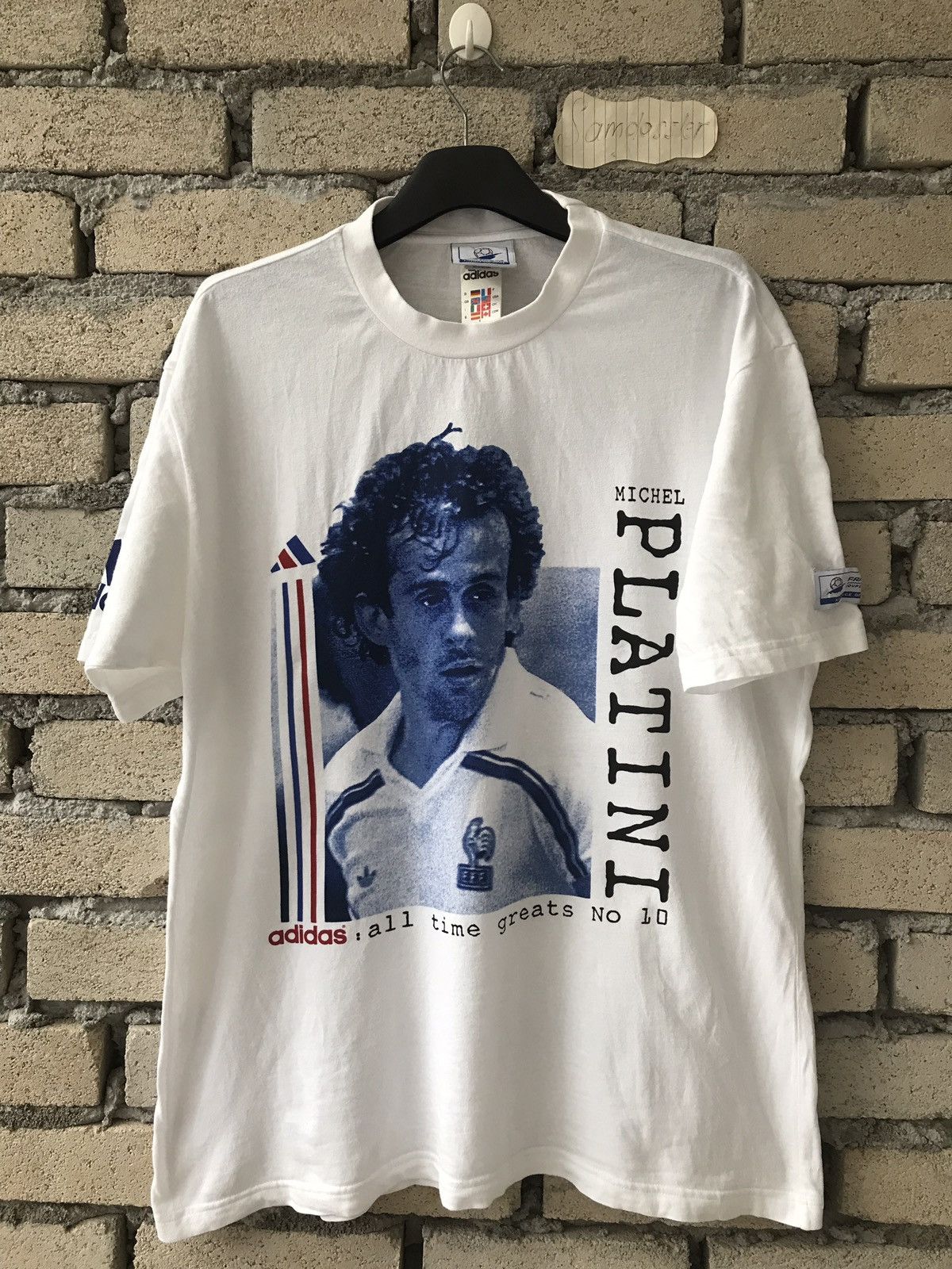 Adidas × Vintage Vintage 90s ADIDAS X PLATINI World Cup France 1998 Size US L / EU 52-54 / 3 - 1 Thumbnail