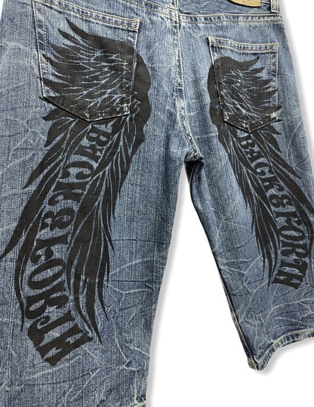 Japanese Brand RARE! BACK & FORTH Stylish Selection Angel Wings Shorts Size US 34 / EU 50 - 1 Thumbnail