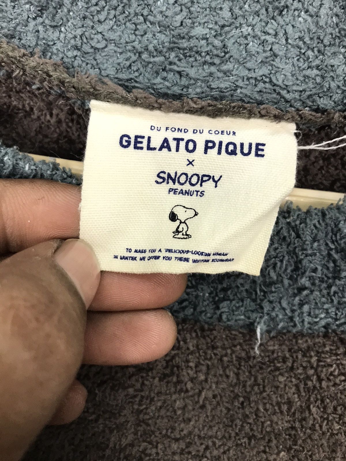 Japanese Brand × Peanuts Gelato pique x snoopy fleece sweatshirt Size US S / EU 44-46 / 1 - 4 Thumbnail