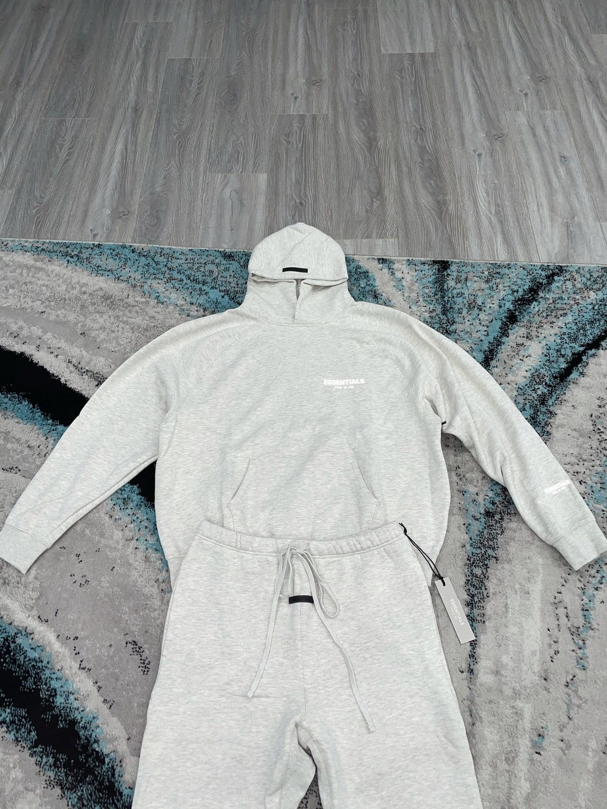 Essentials × FOG × Fear of God Fear of God Essentials Light Oatmeal Hoodie and Sweatpants Size US M / EU 48-50 / 2 - 2 Thumbnail