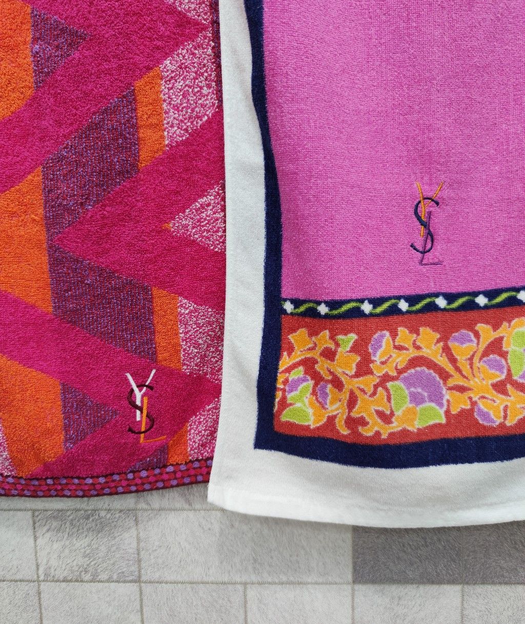 Vintage BEST OFFER! Vtg YSL 2 PCS Sweat / Sport Towels Size ONE SIZE - 2 Thumbnail