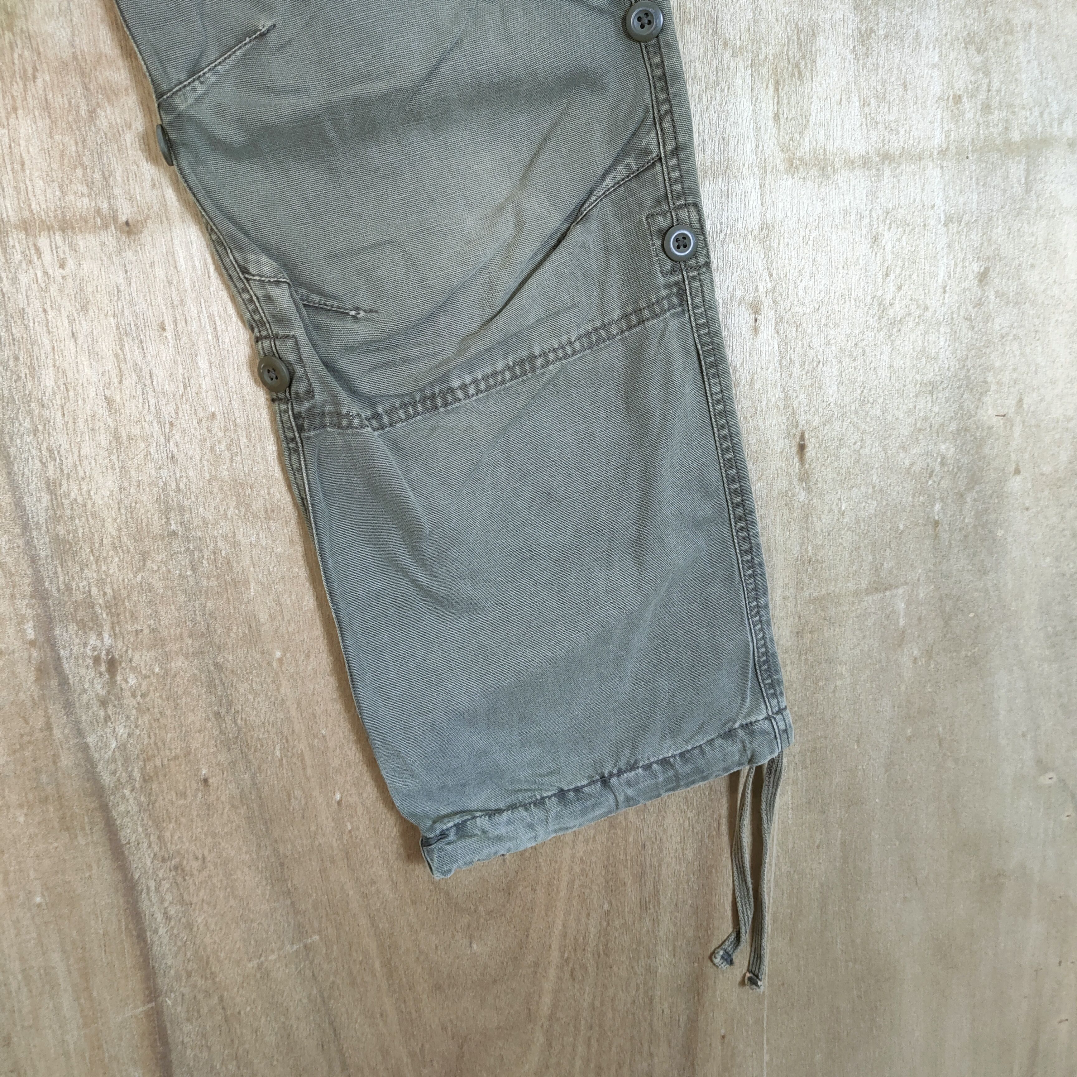 Japanese Brand VINTAGE JAPANESE FADED BONDAGE CARGO PANTS Size US 30 / EU 46 - 11 Thumbnail