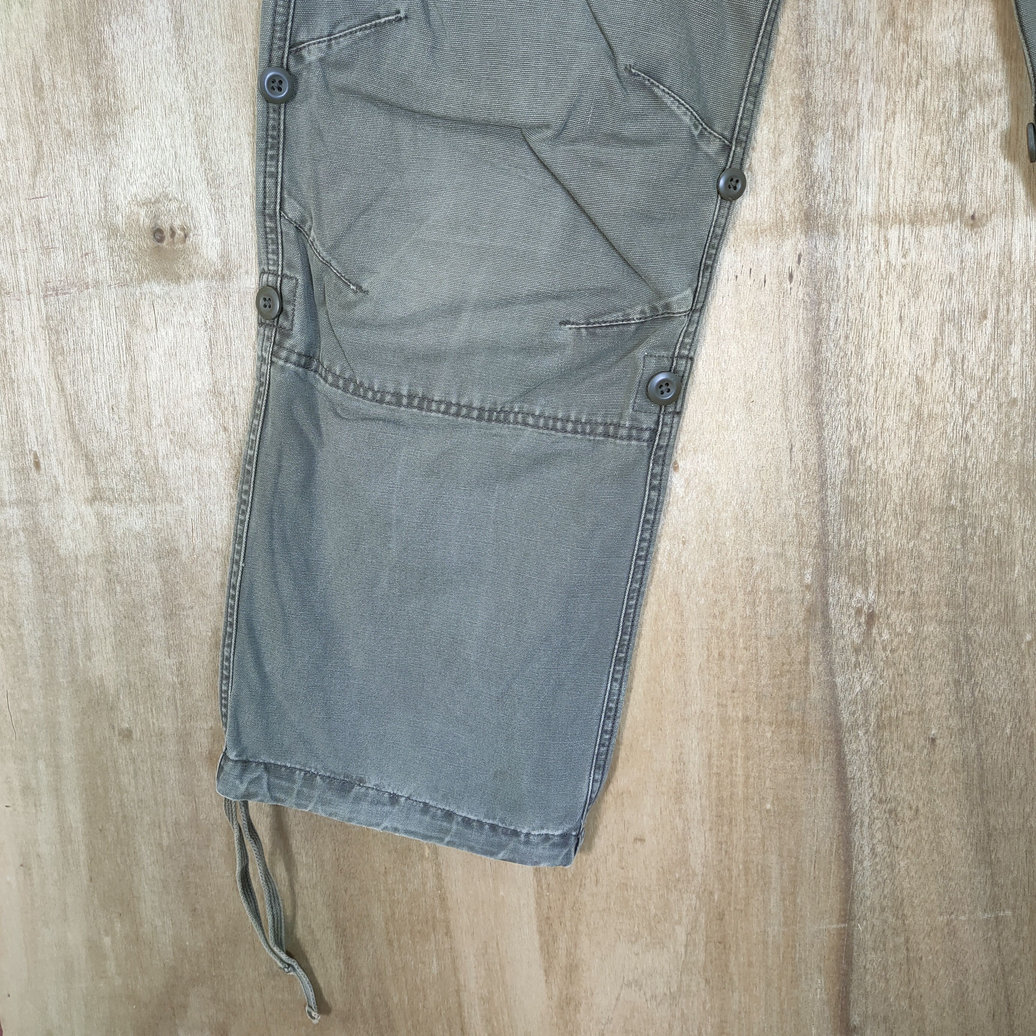 Japanese Brand VINTAGE JAPANESE FADED BONDAGE CARGO PANTS Size US 30 / EU 46 - 12 Thumbnail