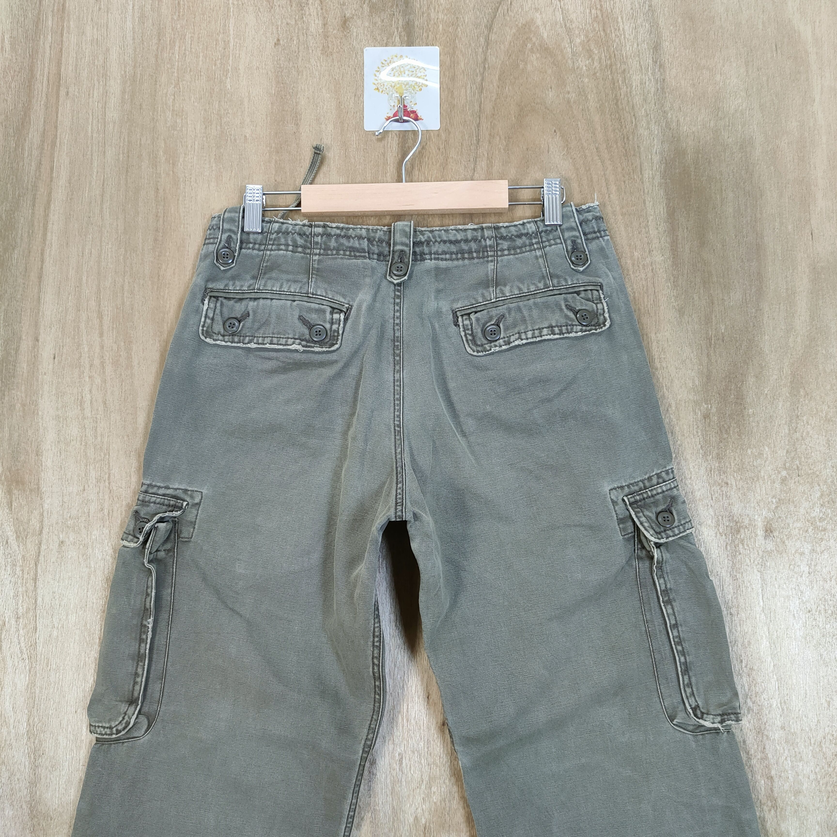 Japanese Brand VINTAGE JAPANESE FADED BONDAGE CARGO PANTS Size US 30 / EU 46 - 7 Thumbnail