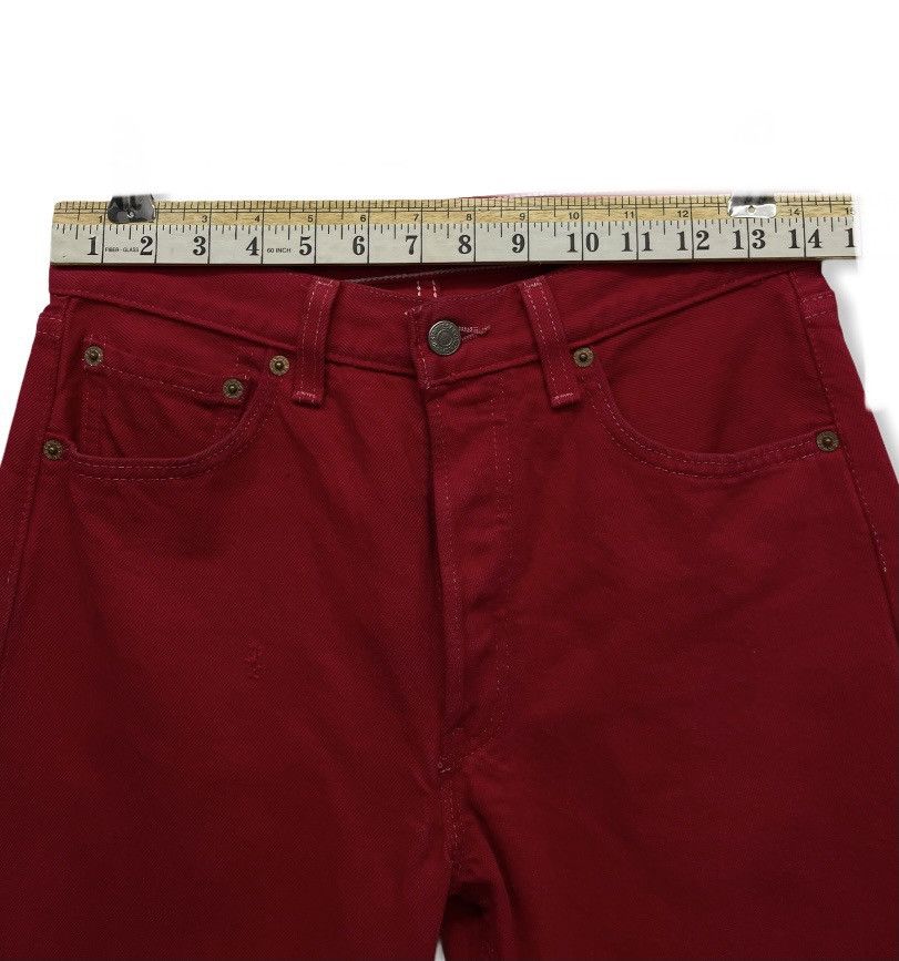 Levi's Vintage Clothing RARE! Hot Red 90’s LEVI’S 501 Made in USA Size US 28 / EU 44 - 12 Thumbnail