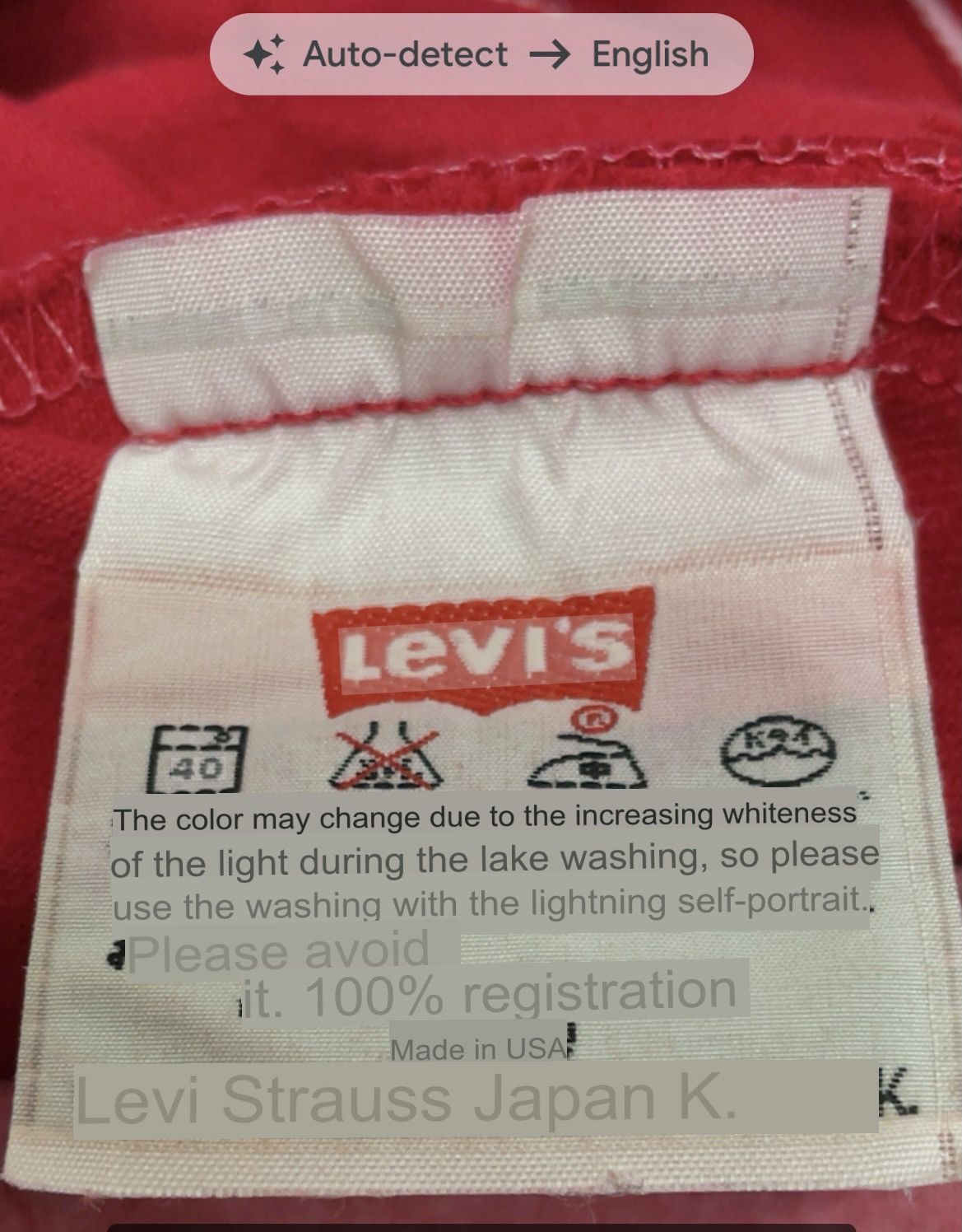 Levi's Vintage Clothing RARE! Hot Red 90’s LEVI’S 501 Made in USA Size US 28 / EU 44 - 11 Thumbnail