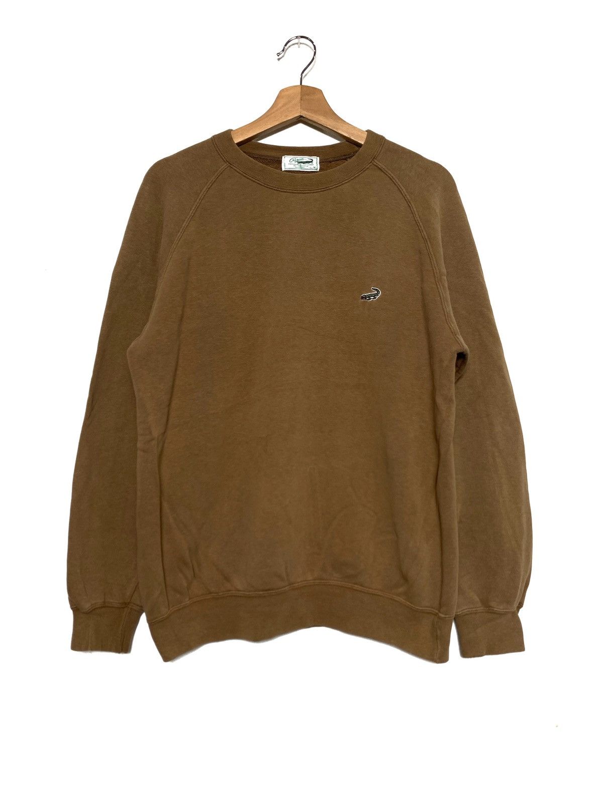Japanese Brand Vintage Crocodile Small Logo Brown Crewneck Travis Scott Size US L / EU 52-54 / 3 - 1 Thumbnail