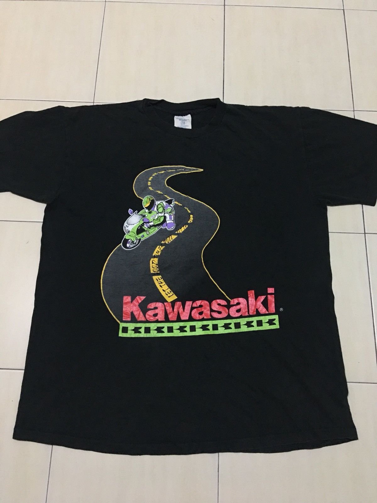 Vintage Vintage kawasaki motorcycle shirt Size US XL / EU 56 / 4 - 3 Thumbnail