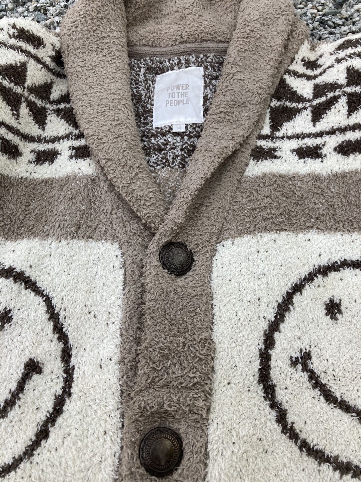 Japanese Brand × Native Native Navajo x Smiley Motif Cardigan Size US M / EU 48-50 / 2 - 4 Thumbnail