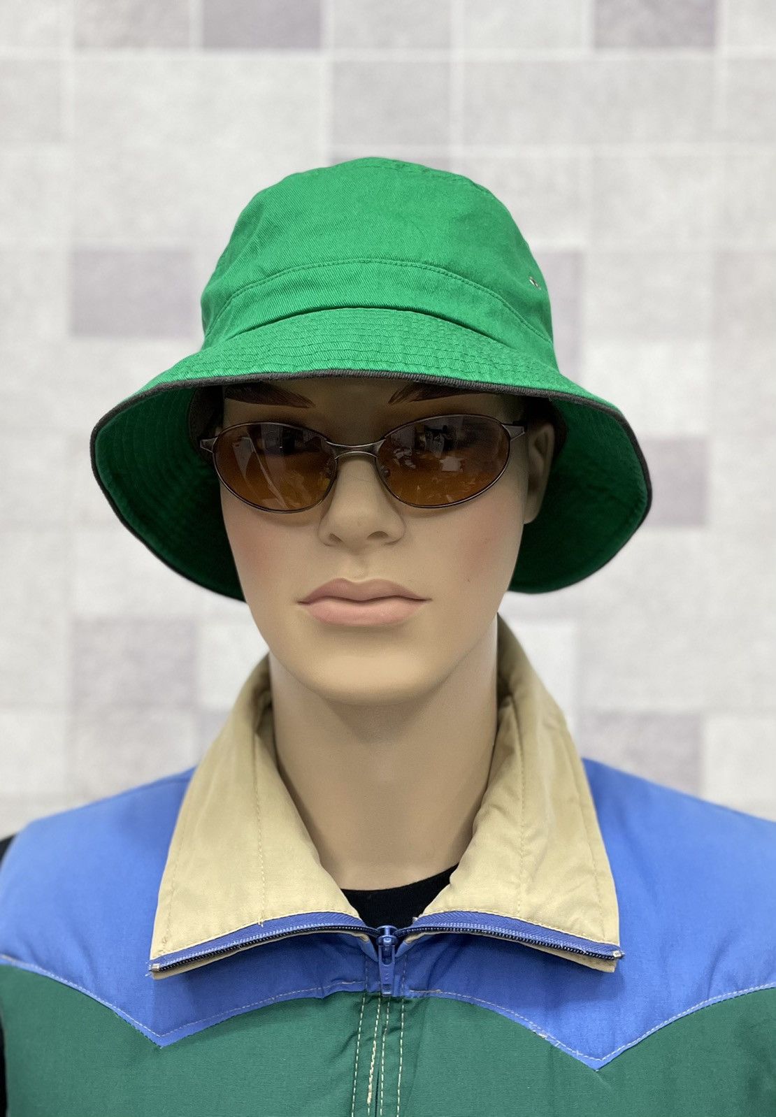 CA4LA CA4LA Vtg Japanese Hat Designer Hype Green Plain Bucket Hat Size ONE SIZE - 2 Thumbnail
