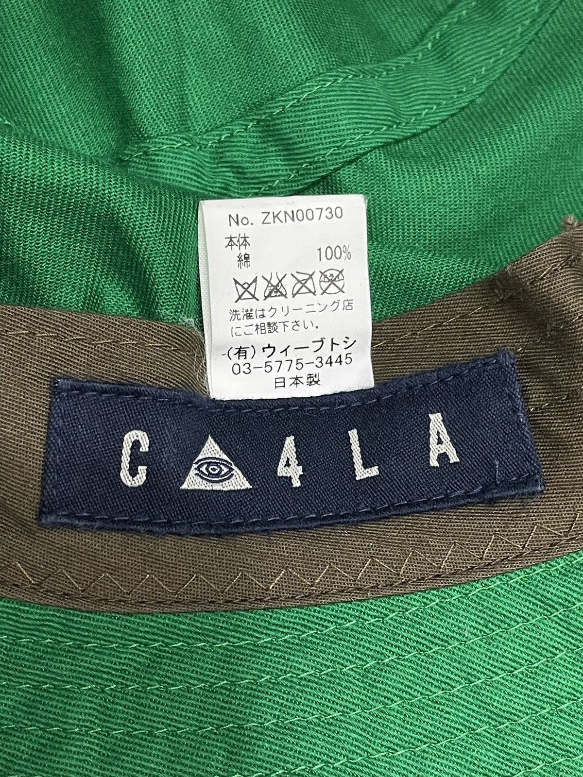 CA4LA CA4LA Vtg Japanese Hat Designer Hype Green Plain Bucket Hat Size ONE SIZE - 7 Thumbnail