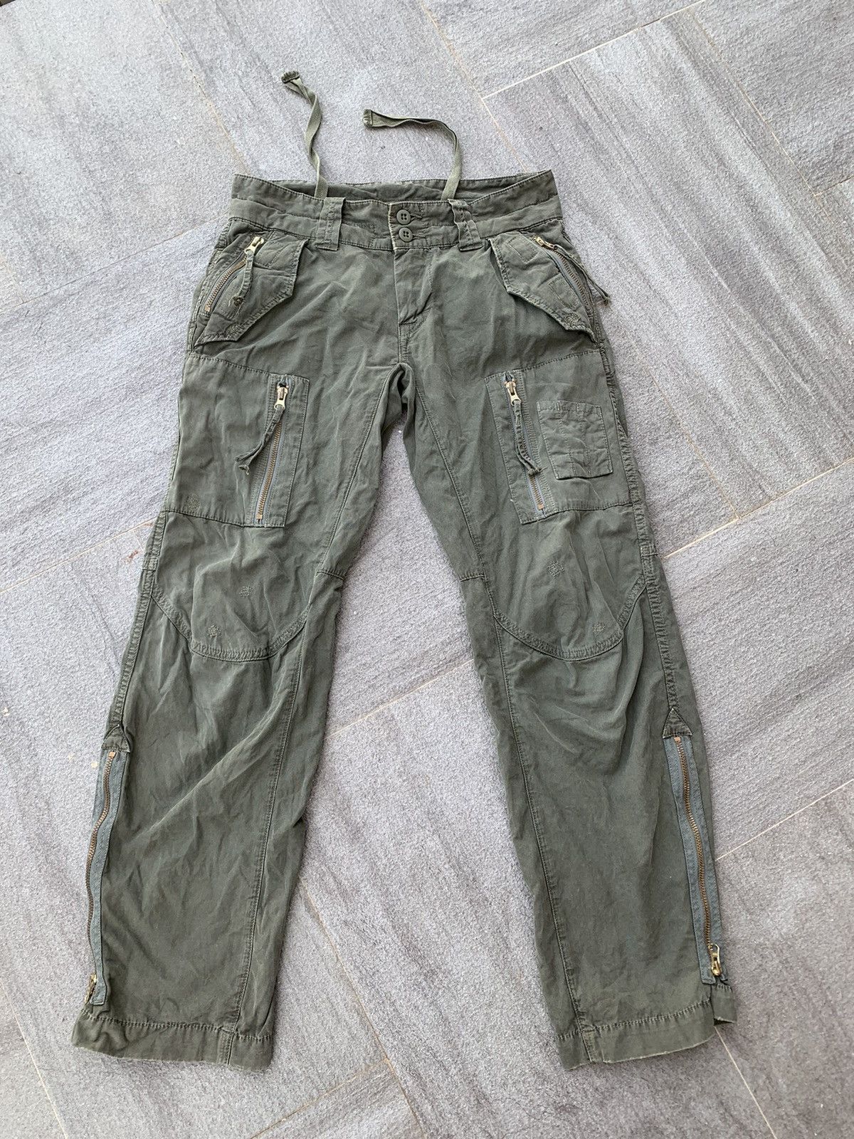 Vintage Vintage Green Army Pants Size US 30 / EU 46 - 1 Thumbnail