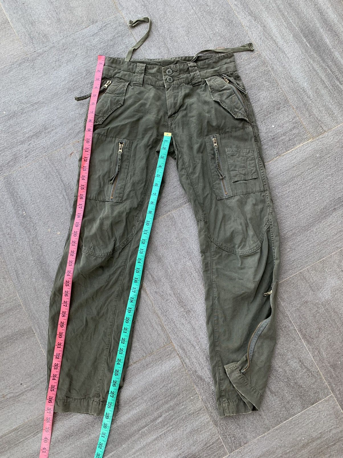 Vintage Vintage Green Army Pants Size US 30 / EU 46 - 4 Thumbnail
