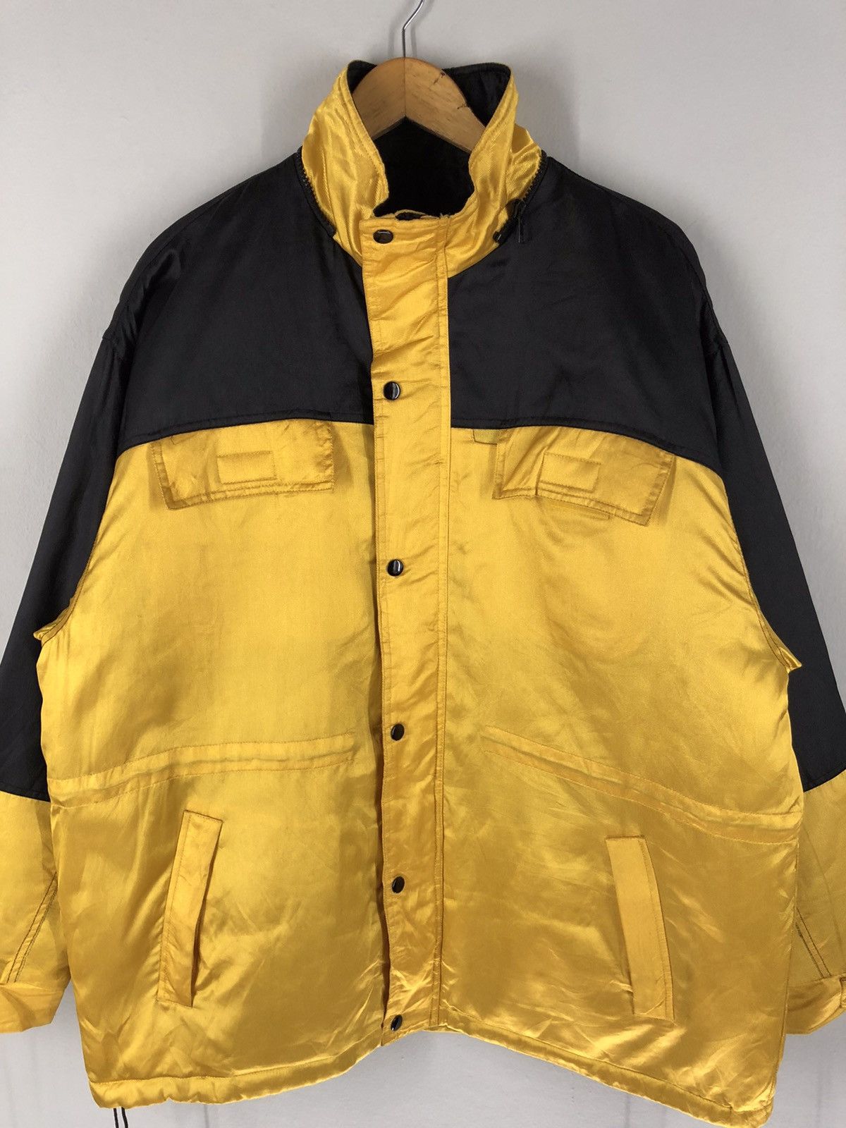 Japanese Brand 🔥BLAVK YELLOW SKI STREET FASHION JACKET Size US L / EU 52-54 / 3 - 4 Thumbnail
