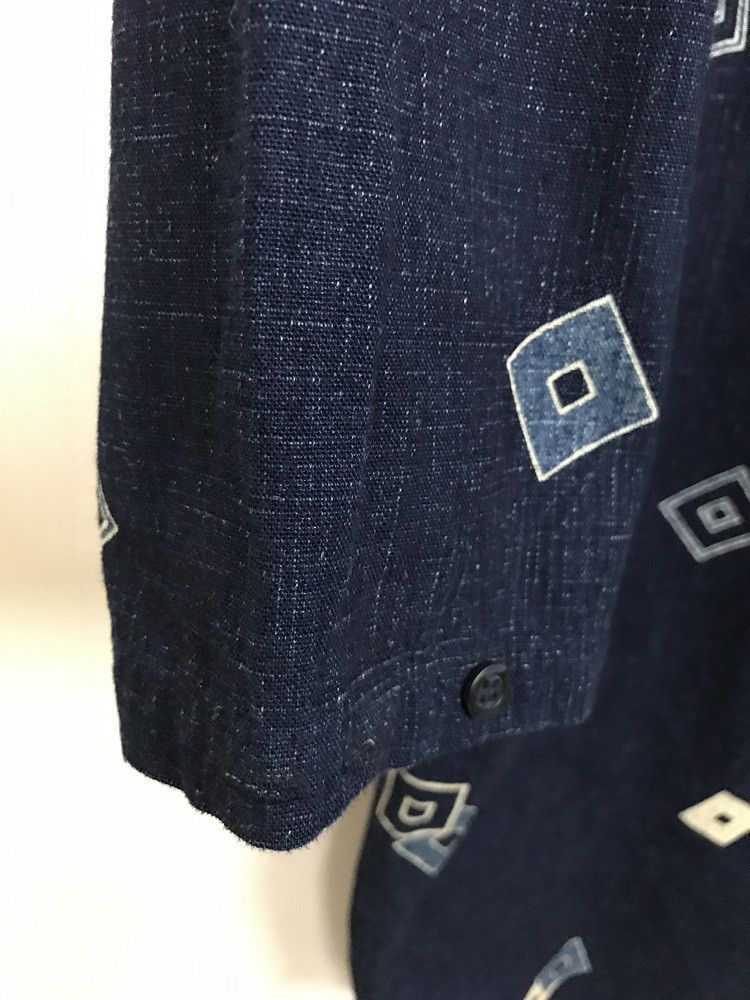 Indigo SASAKURA GENSHO Japan Baggy Tunic Style Indigo Denim Shirt Size US L / EU 52-54 / 3 - 7 Thumbnail
