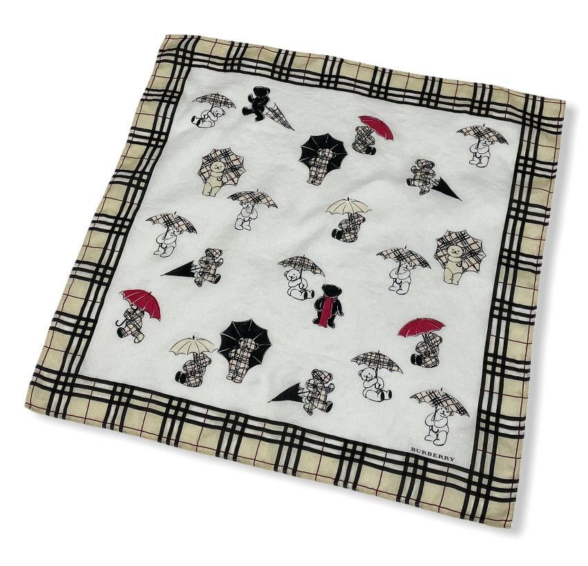 Burberry RARE! BURBERRY Bear Nova Check Neckerchief Handkerchief Size ONE SIZE - 5 Thumbnail