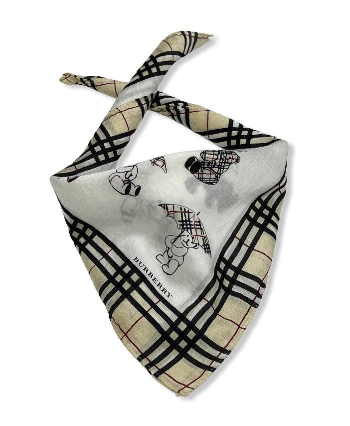Burberry RARE! BURBERRY Bear Nova Check Neckerchief Handkerchief Size ONE SIZE - 1 Thumbnail