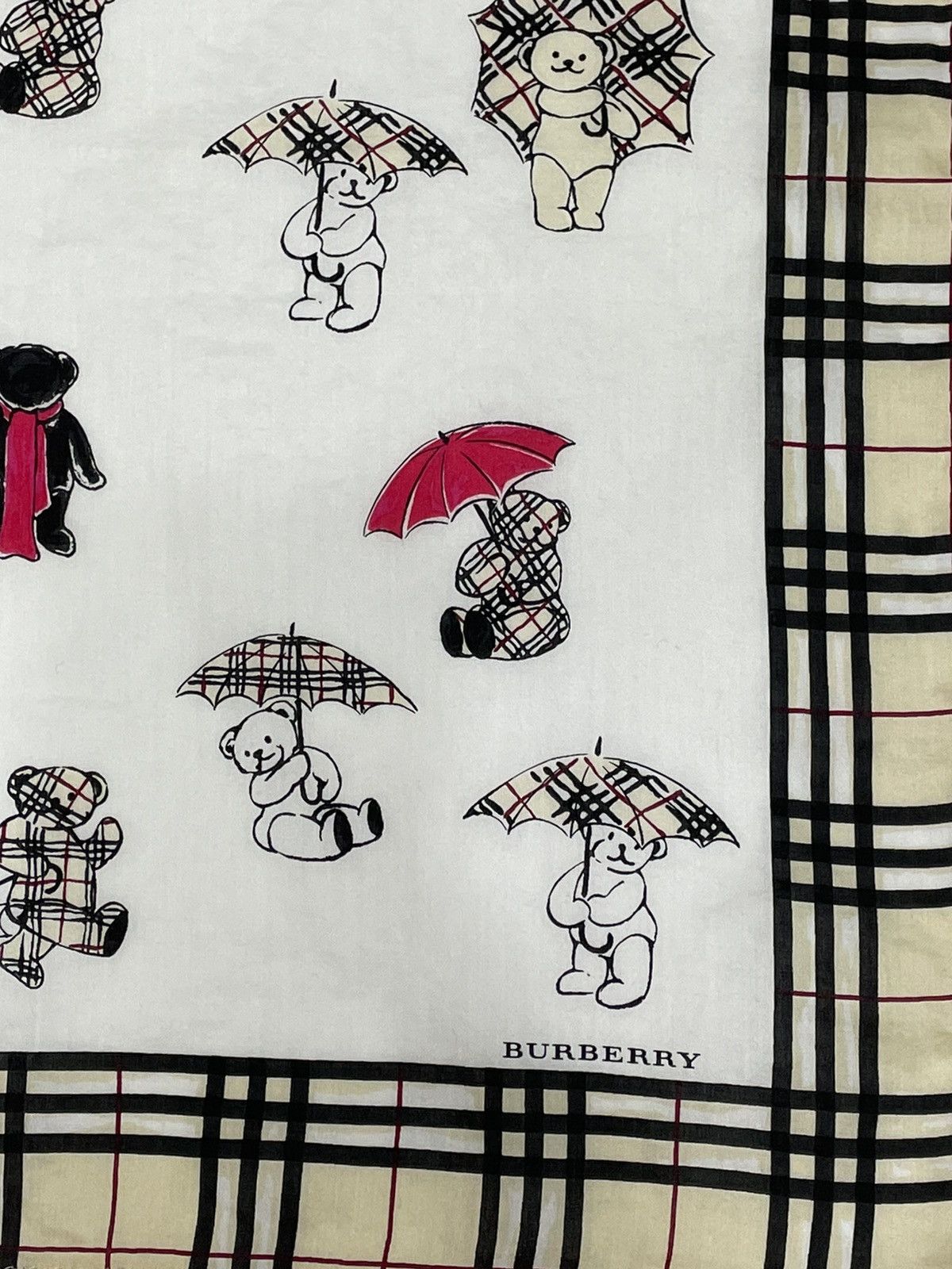 Burberry RARE! BURBERRY Bear Nova Check Neckerchief Handkerchief Size ONE SIZE - 3 Thumbnail